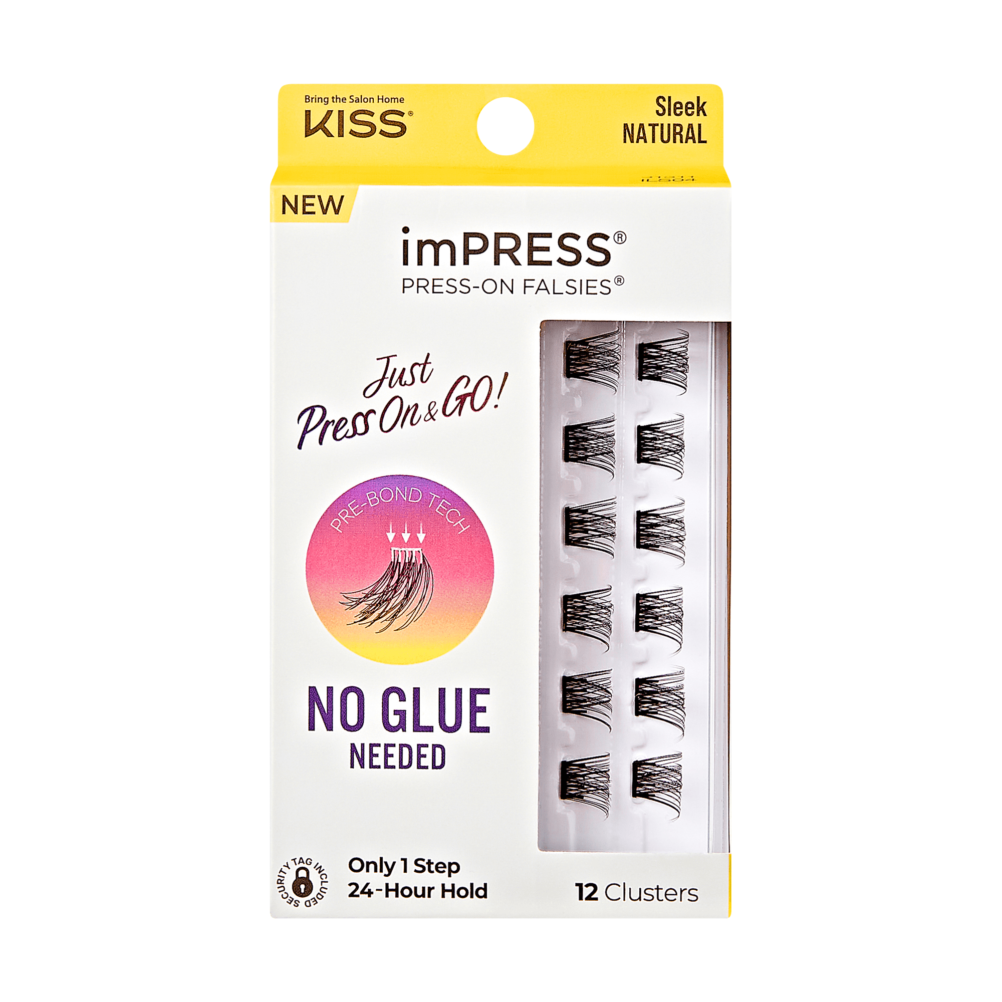 impress-falsies-pre-glued-false-eyelashes-minipack-sleek-natural-volume-clusters image 1
