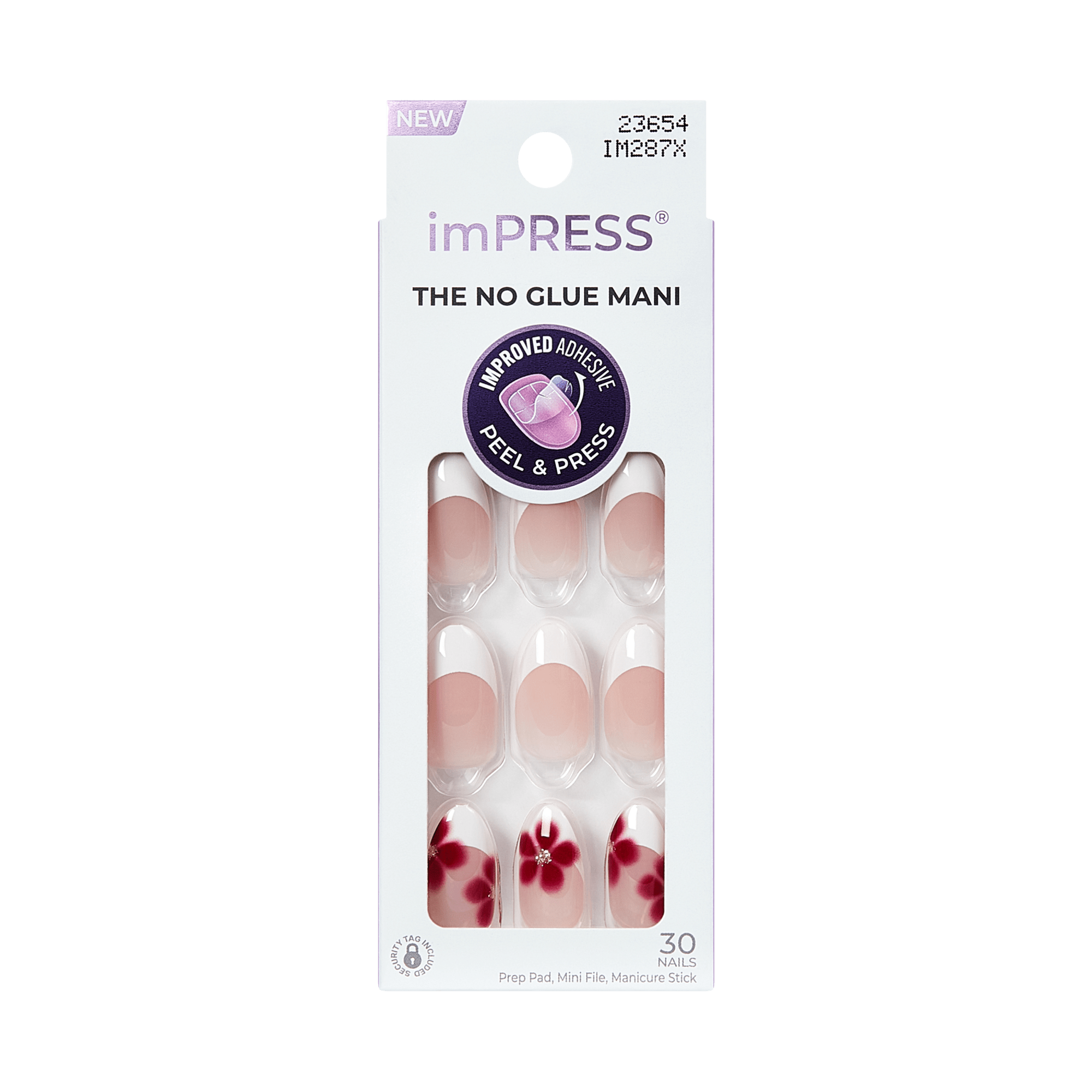 impress-design-no-glue-press-on-nails-hampton-french-white-red-medium-almond-30- image 7