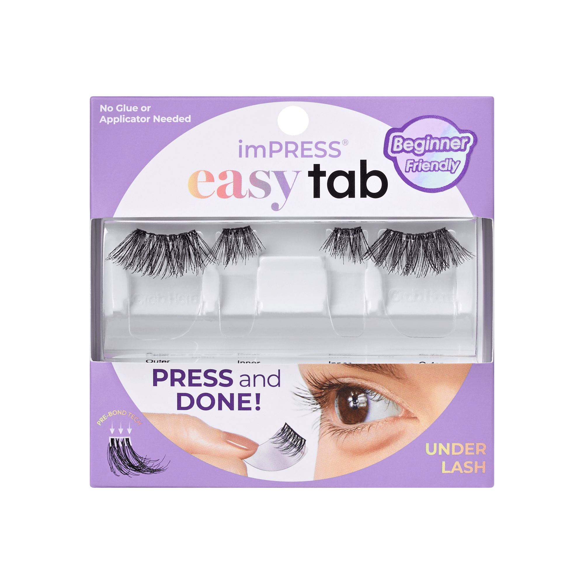 impress-falsies-easy-tab-pre-glued-false-eyelashes-demi-wispy-1-pair-half-lash-2 image 1