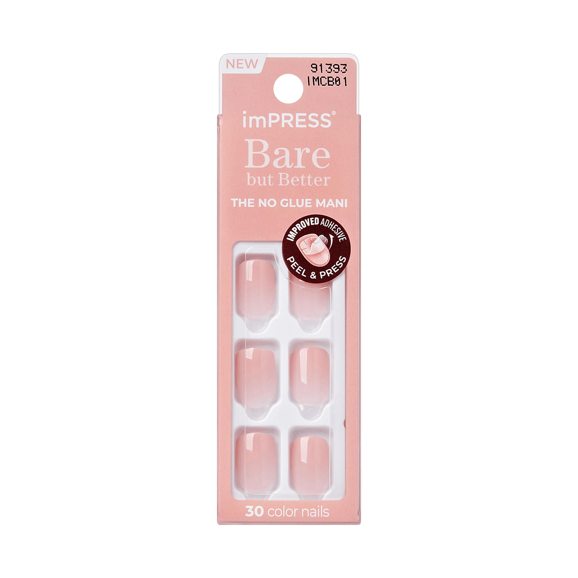 impress-bare-but-better-no-glue-fake-press-on-nails-instinct-pink-short-squoval- image 5