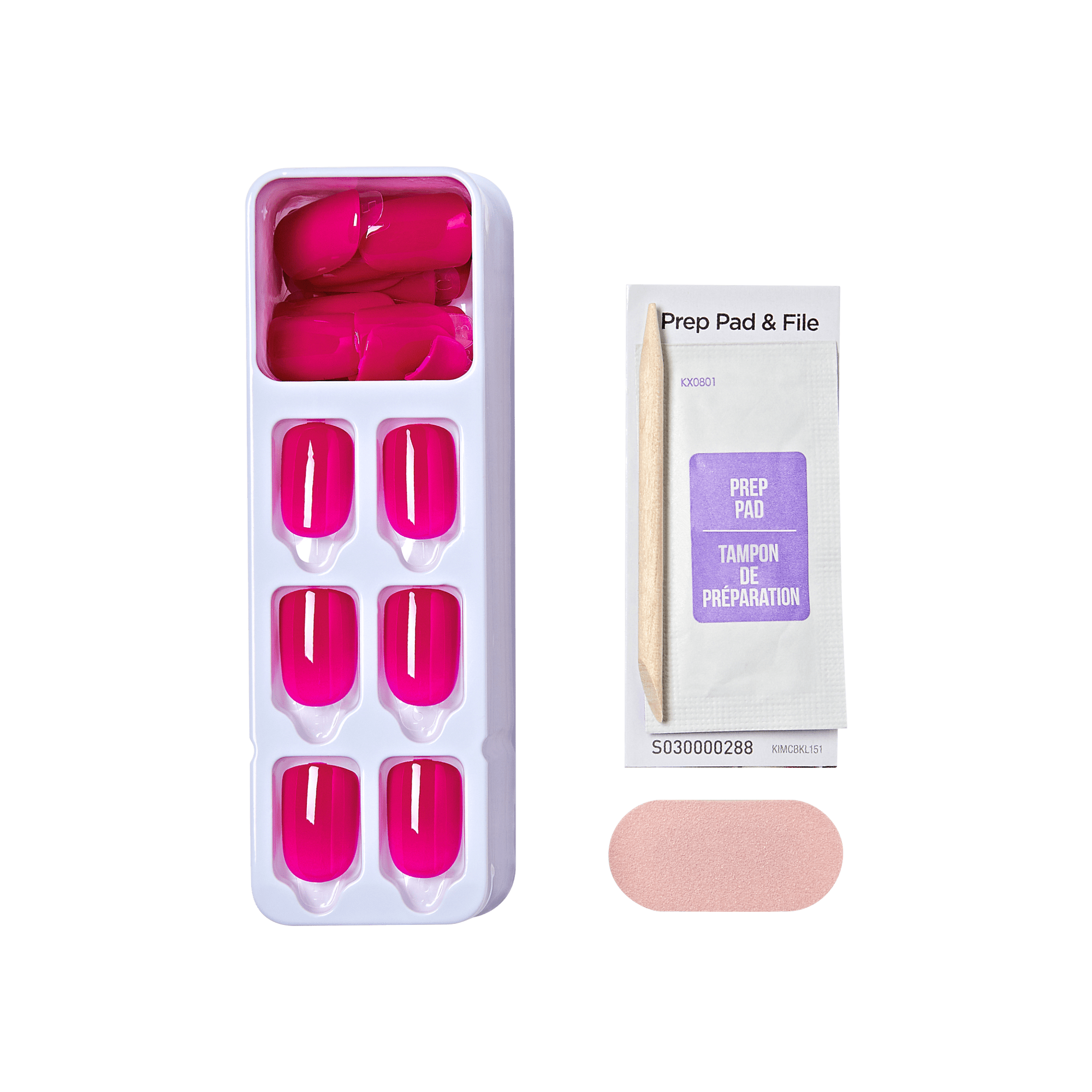 impress-color-no-glue-fake-press-on-nails-smile-solid-pink-short-squoval-manicur image 5