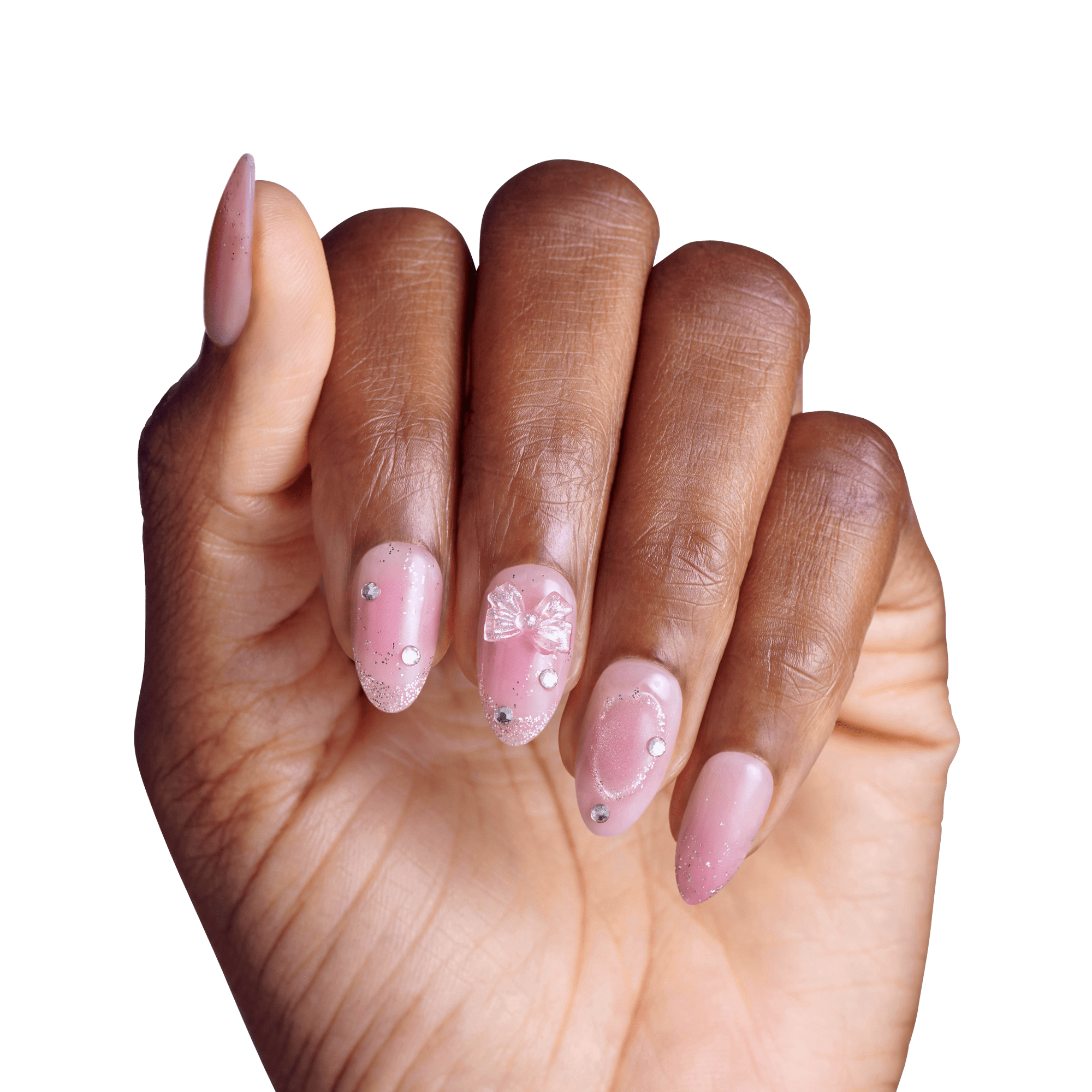 impress-design-premium-no-glue-fake-press-on-nails-venus-3d-jewel-design-pink-me image 3
