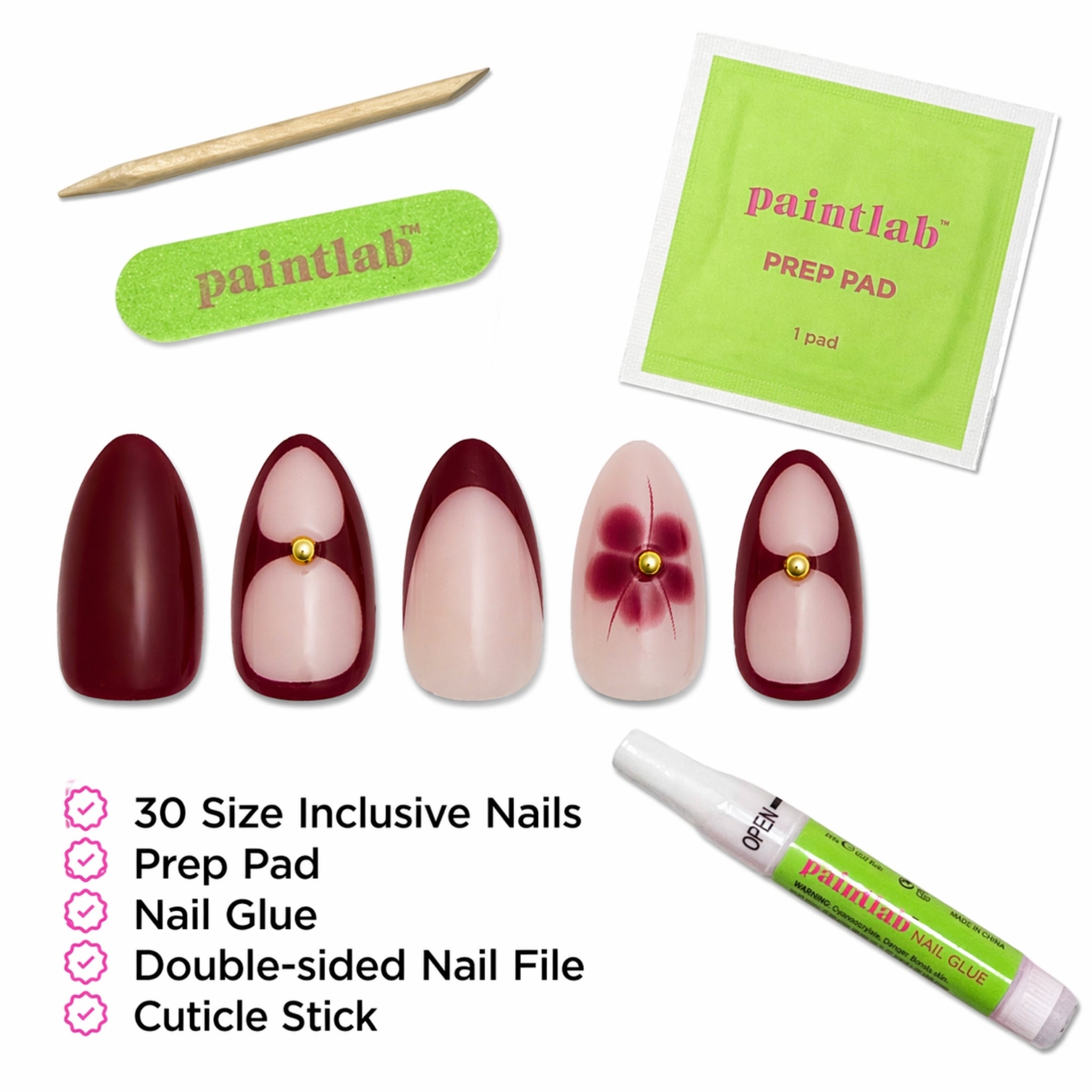 paintlab-maui-wowie-short-almond-press-on-nails-tropical-vibrant-festival-design image 4