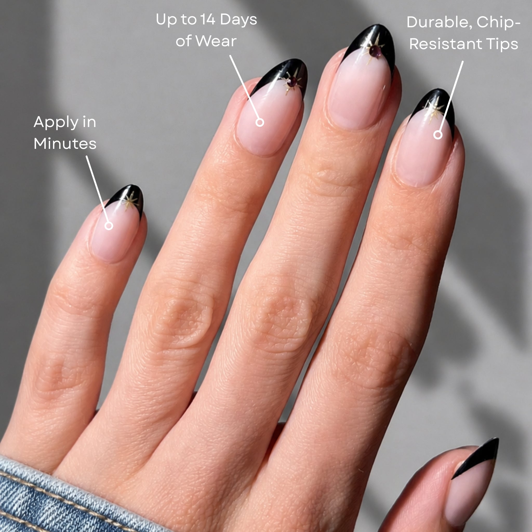 paintlab-rockstar-short-almond-press-on-nails-3d-accents-concert-ready-only-10 image 2