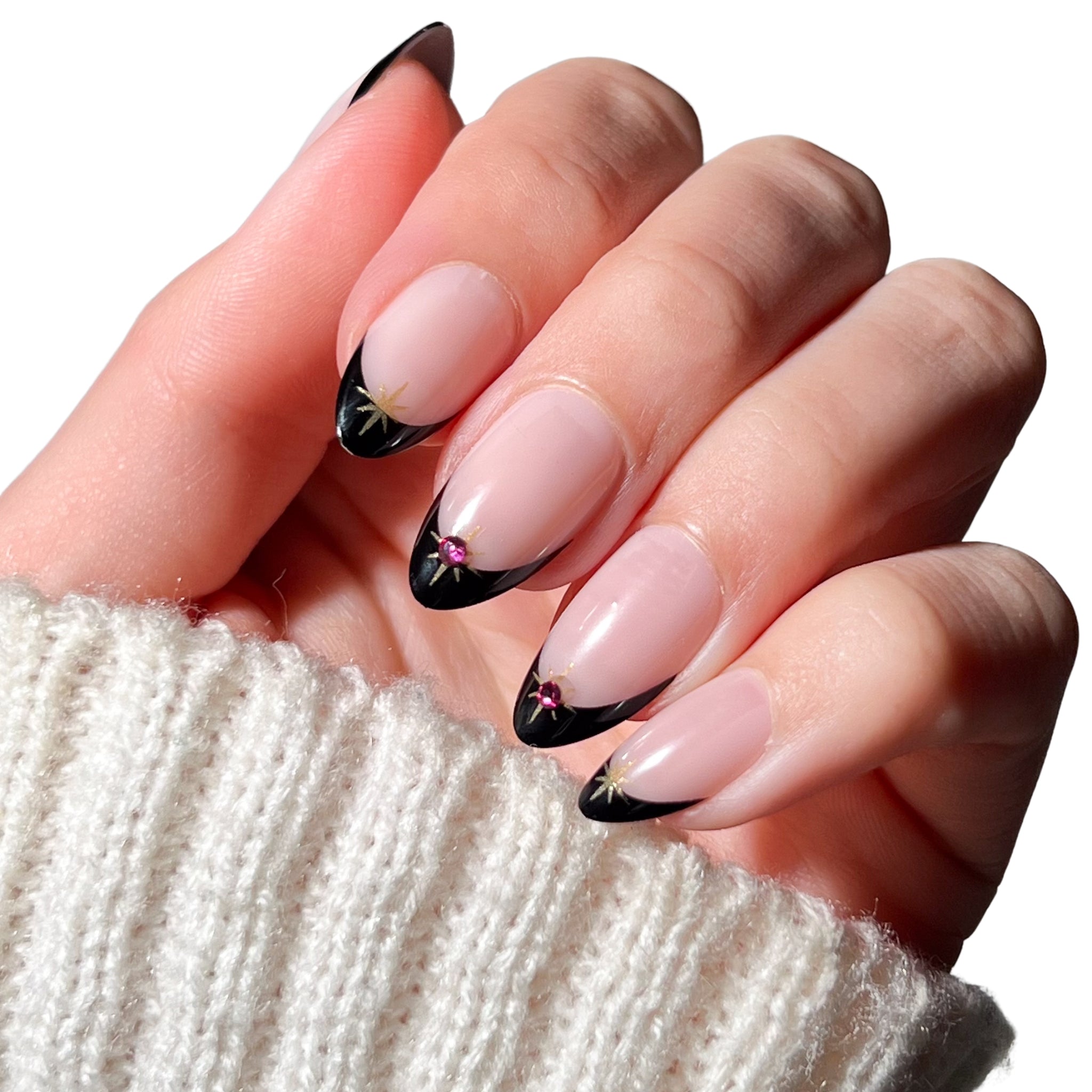 paintlab-rockstar-short-almond-press-on-nails-3d-accents-concert-ready-only-10 image 5