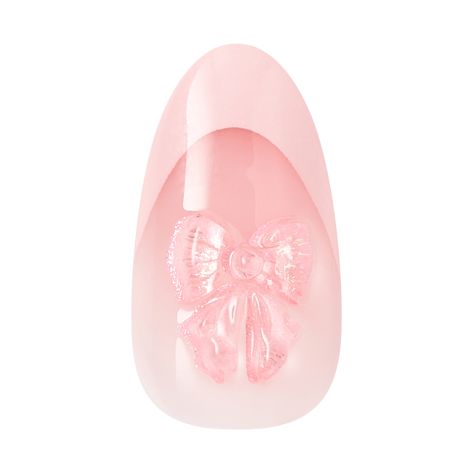 impress-design-no-glue-fake-press-on-nails-glow-muse-3d-jewel-french-design-pink image 5