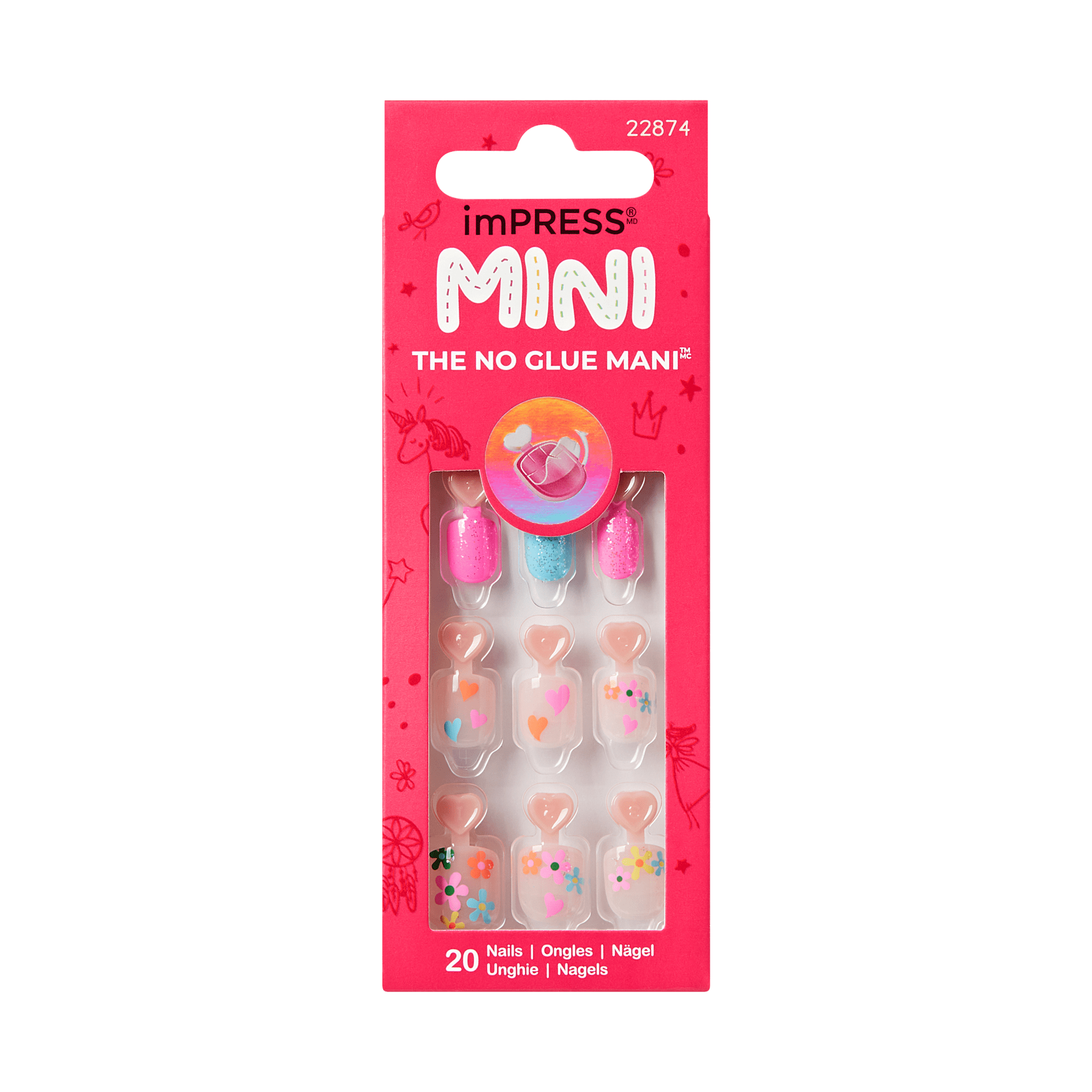 impress-kids-hoppy-fun-press-on-nails-multicolor-design-squoval-no-glue image 6