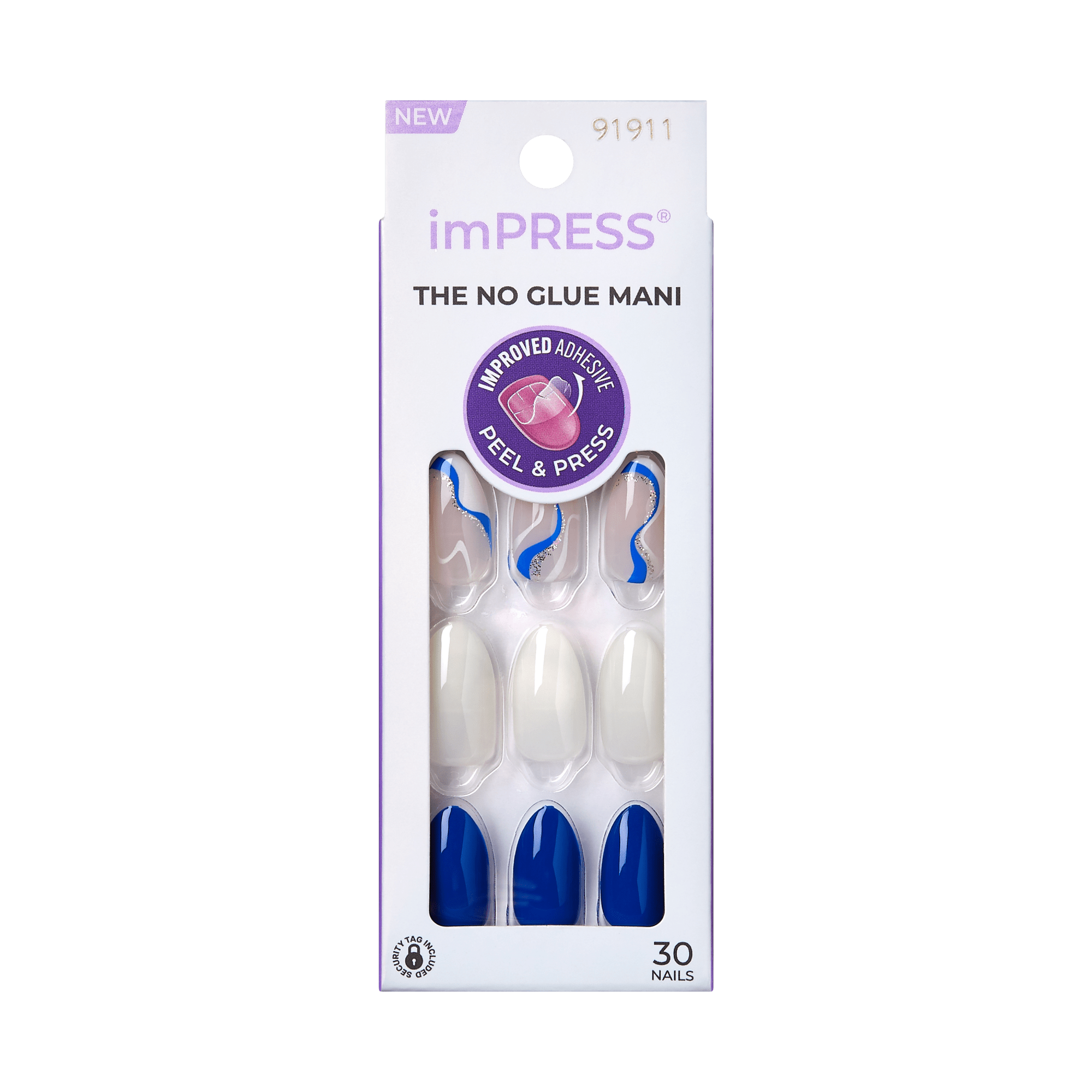 impress-design-no-glue-fake-press-on-nails-free-soul-blue-white-medium-almond-30 image 6