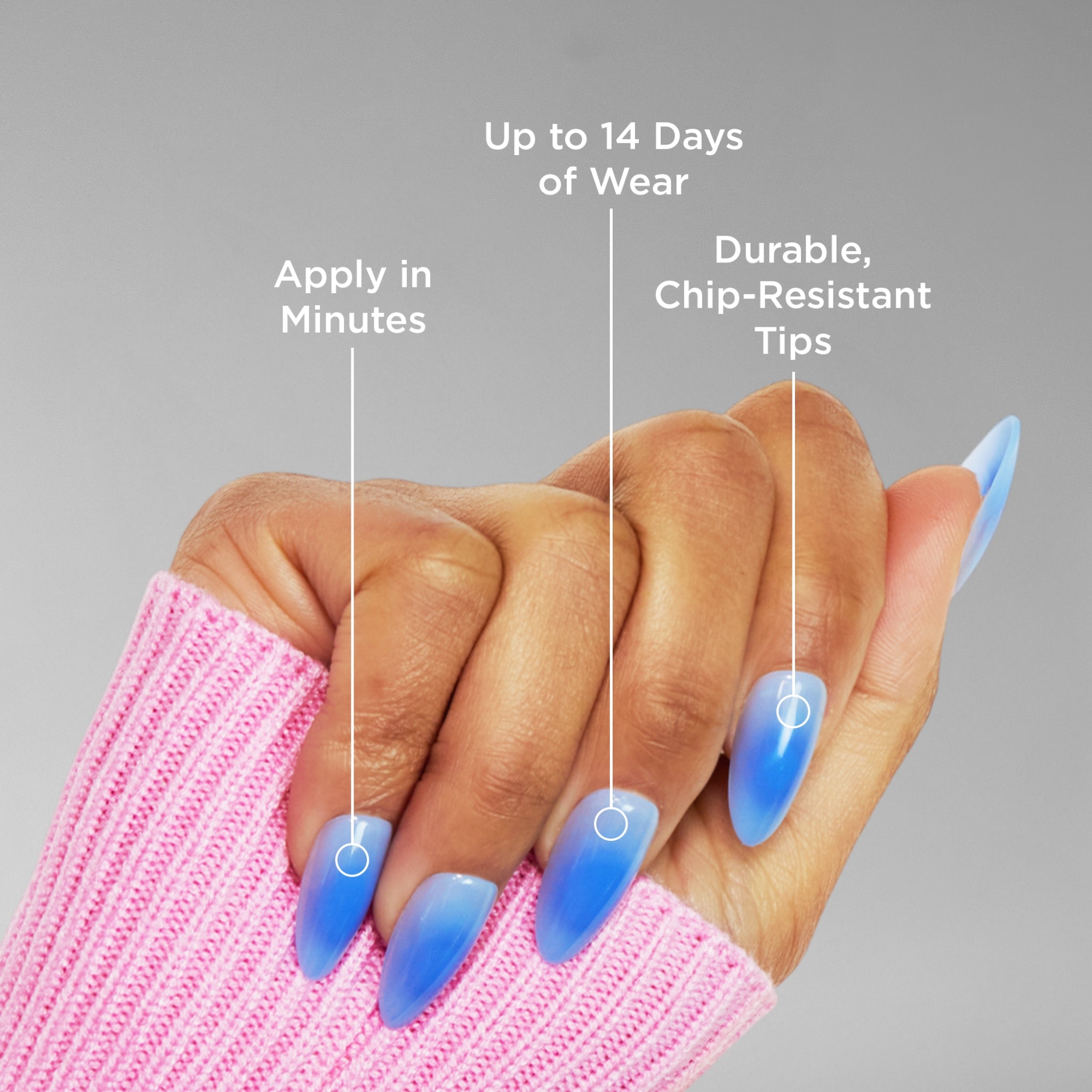 paintlab-888-aura-almond-press-on-nails image 2