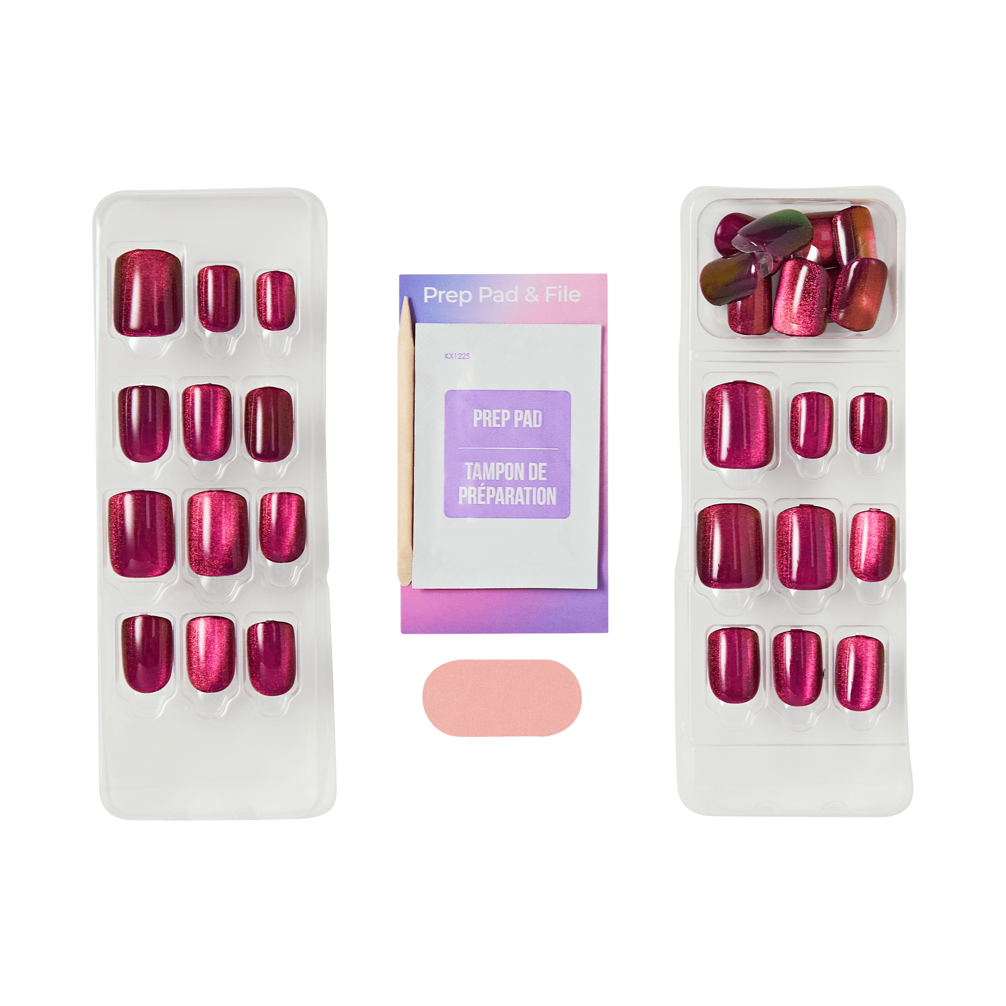 impress-colorfx-levels-no-glue-press-on-nails-pink-short-squoval image 5