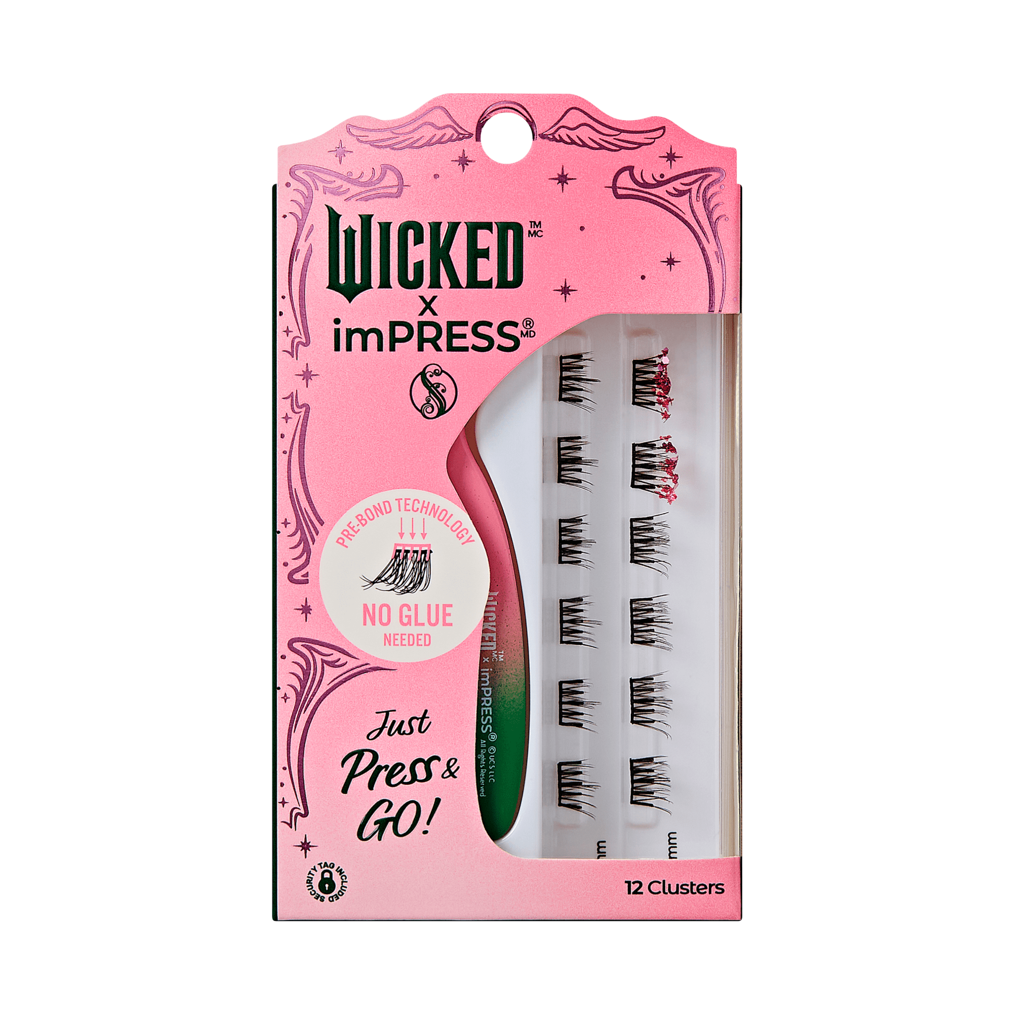impress-wicked-x-impress-welcome-to-oz-false-eyelashes-12-clusters-8-10mm-pink-g image 1