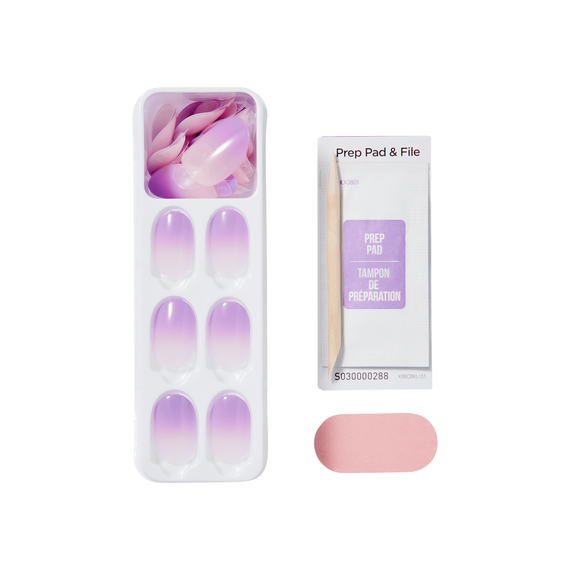 impress-color-take-a-chance-no-glue-press-on-nails-short-oval-purple-ombre image 5