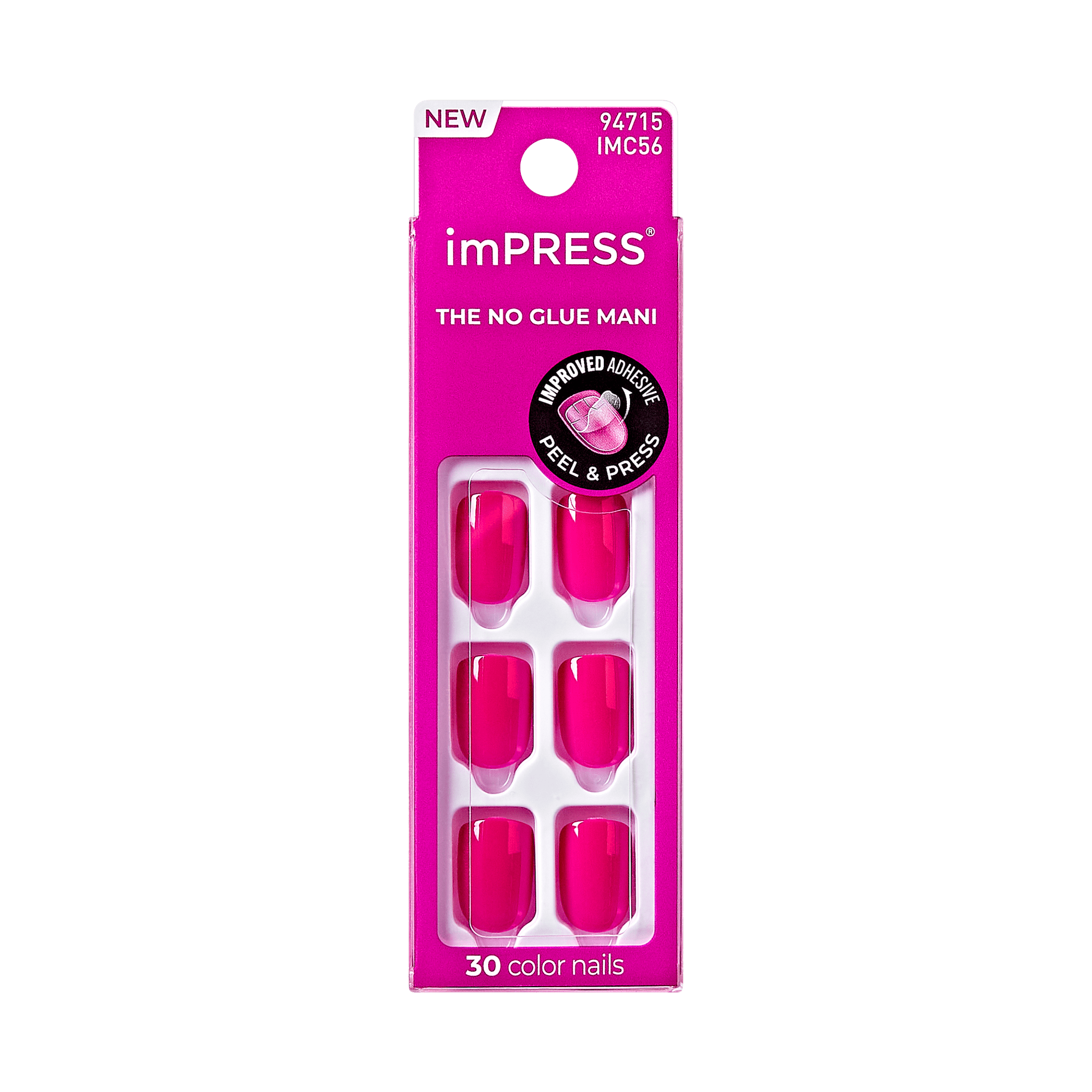 impress-press-on-mani-pedi-bundle-smile-take-my-time-solid-magenta-pink-includes image 4