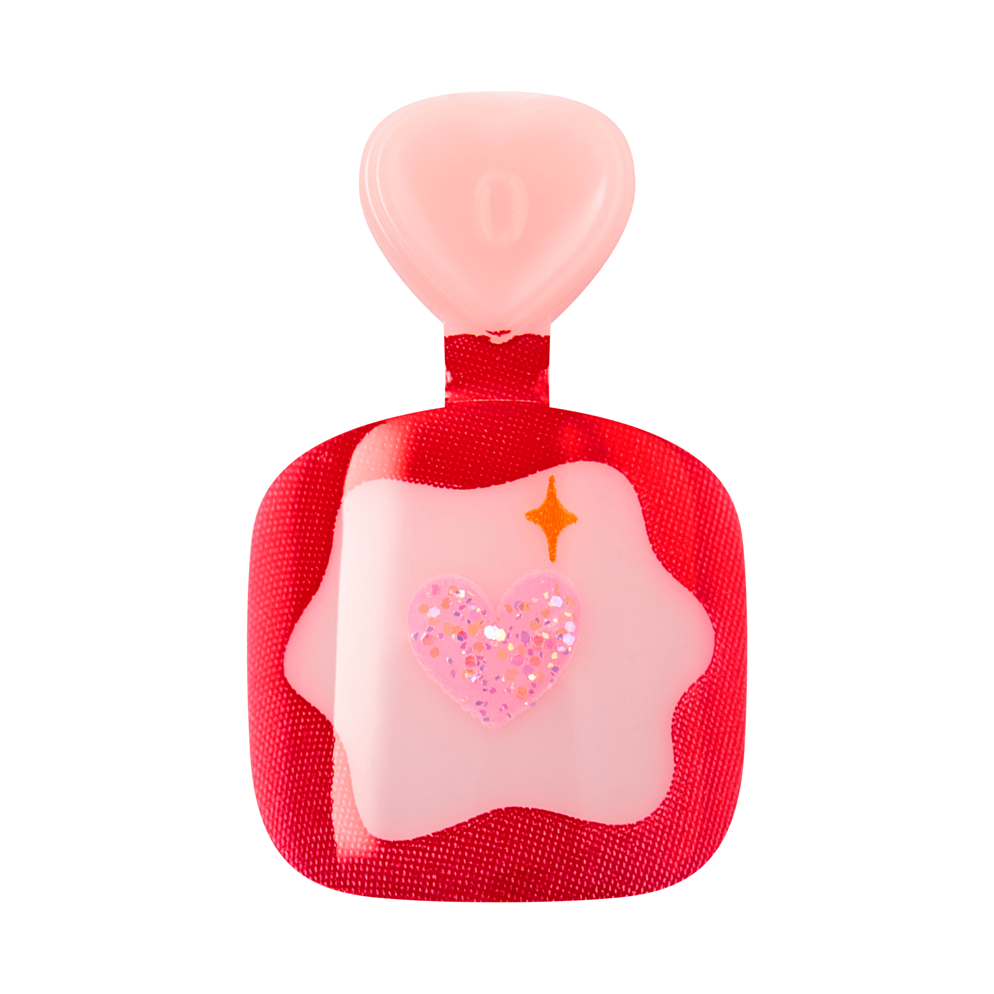 impress-kids-no-glue-fake-press-on-nails-magical-friend-pink-red-design-short-sq image 5