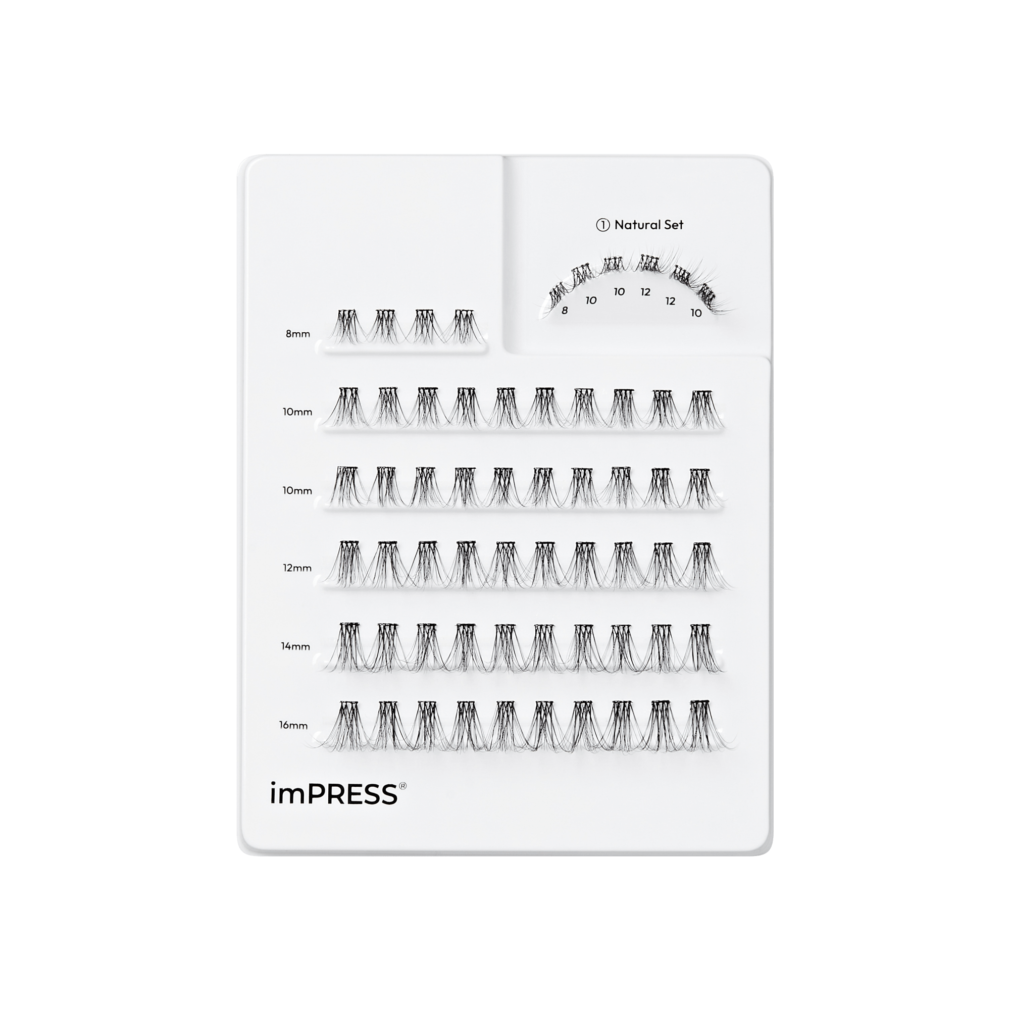 impress-falsies-pre-glued-individual-false-eyelashes-multipack-classic-natural-6 image 6