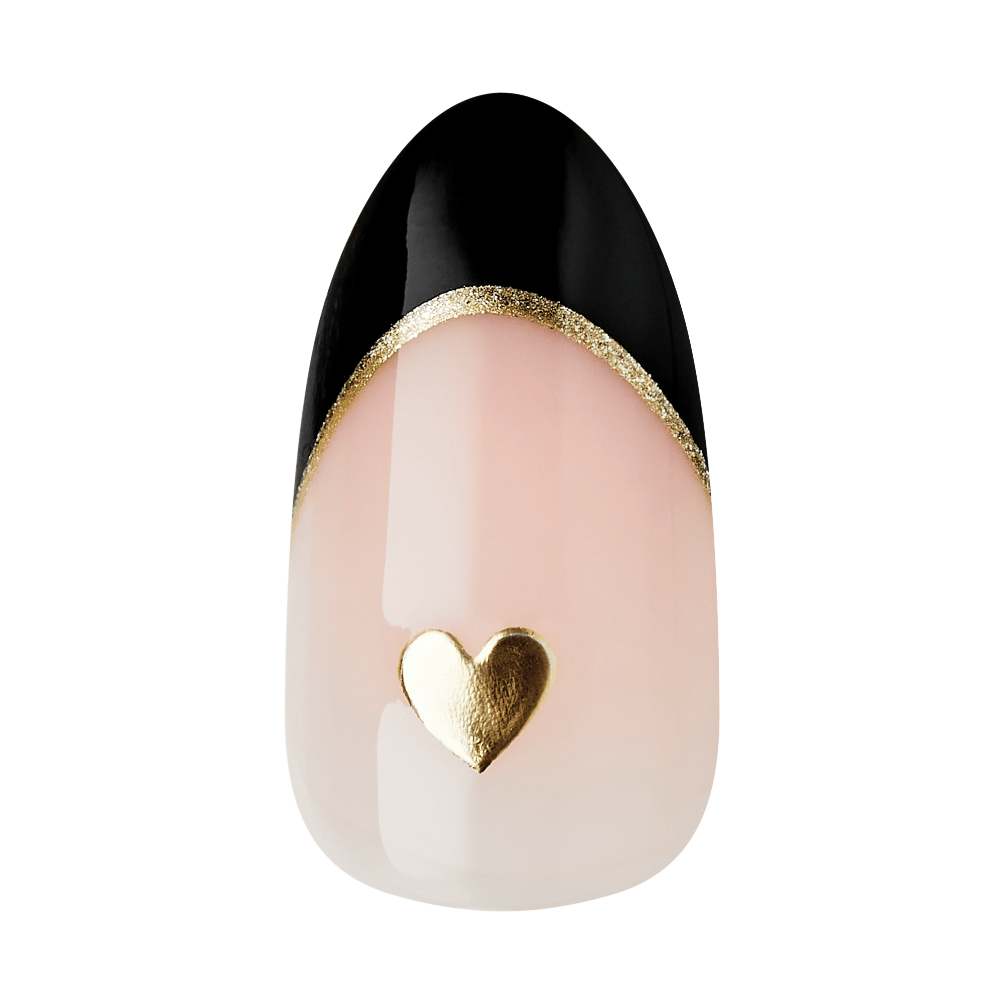 impress-design-no-glue-fake-press-on-nails-positive-black-french-tip-medium-almo image 6