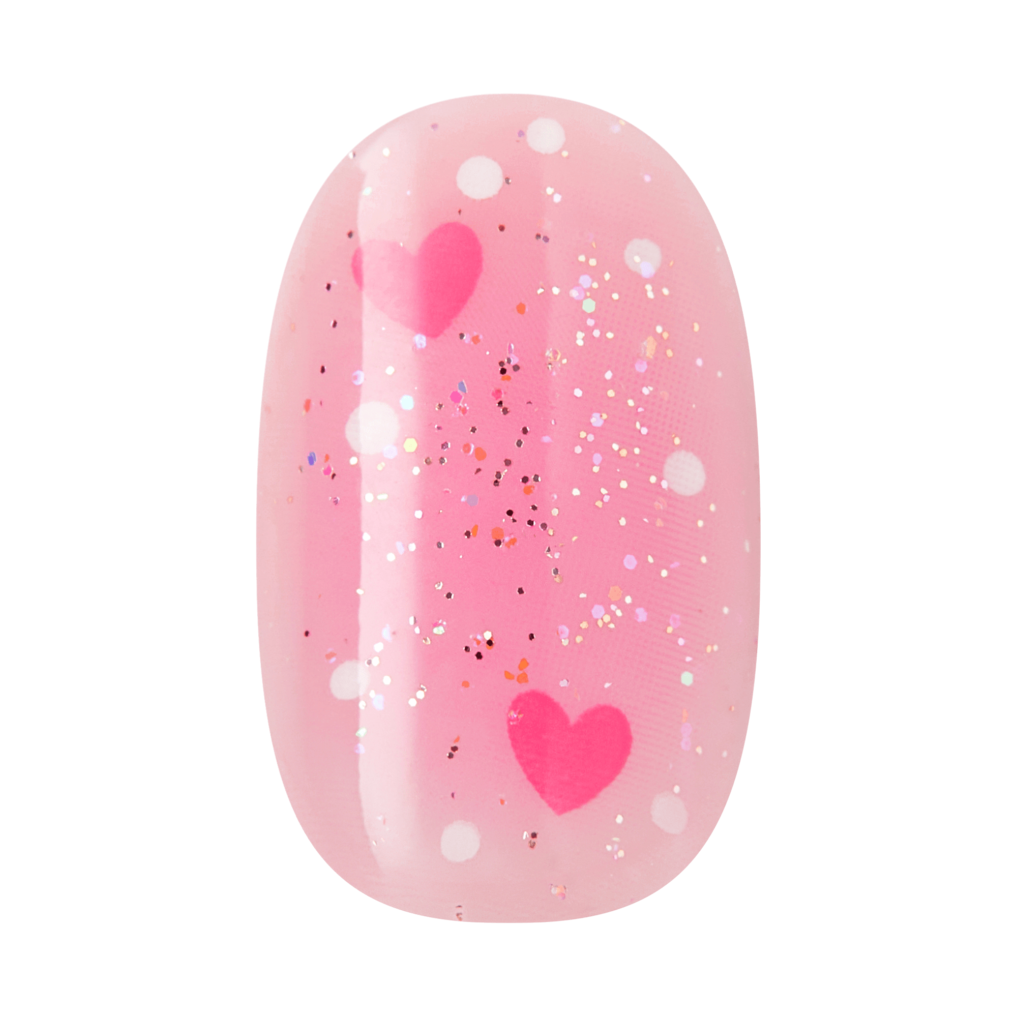 impress-design-cupid-love-no-glue-press-on-nails-3d-jewel-design-pink-short-oval image 6