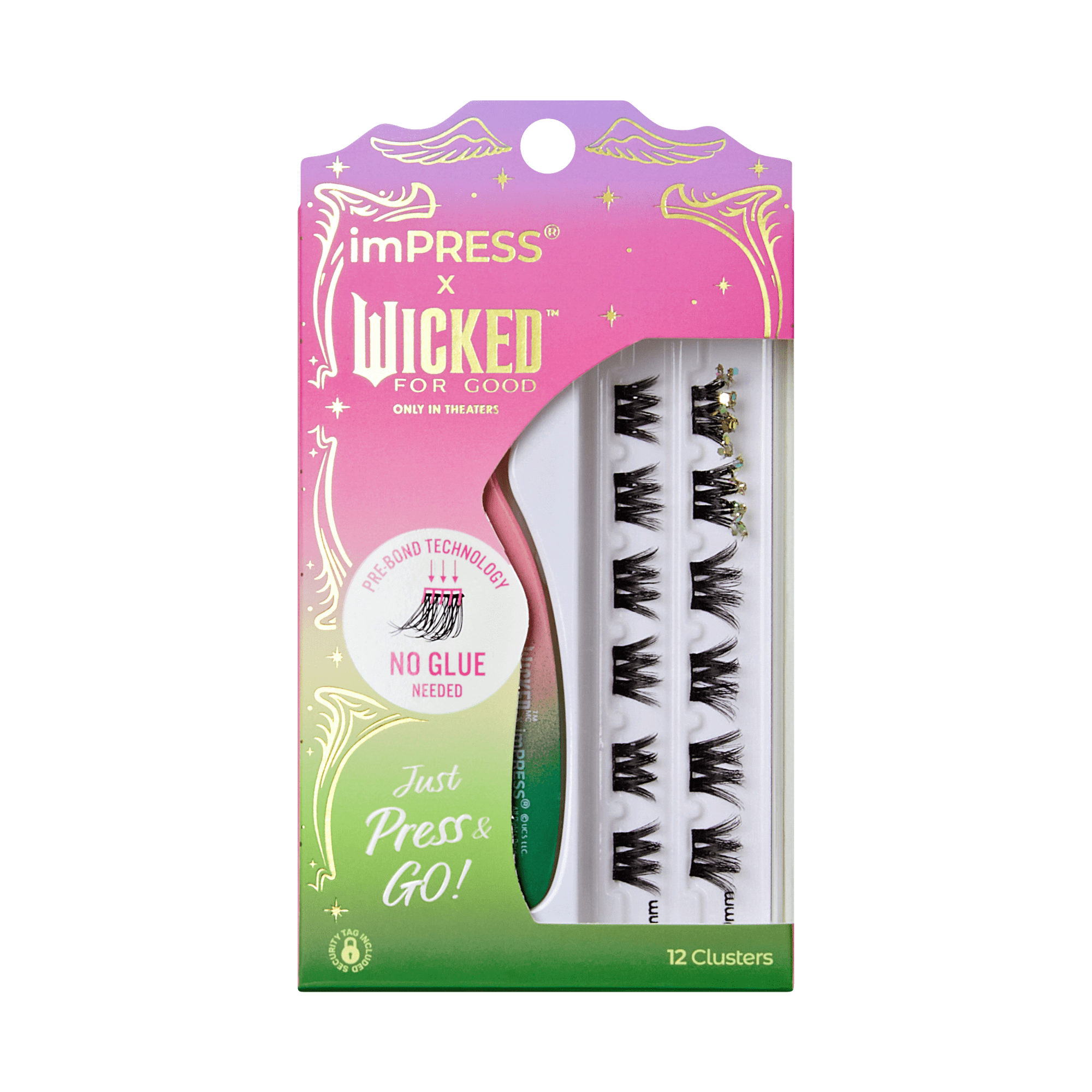 impress-x-wicked-for-good-fly-fly-no-glue-lash-clusters-8mm-10mm-12-clusters image 1