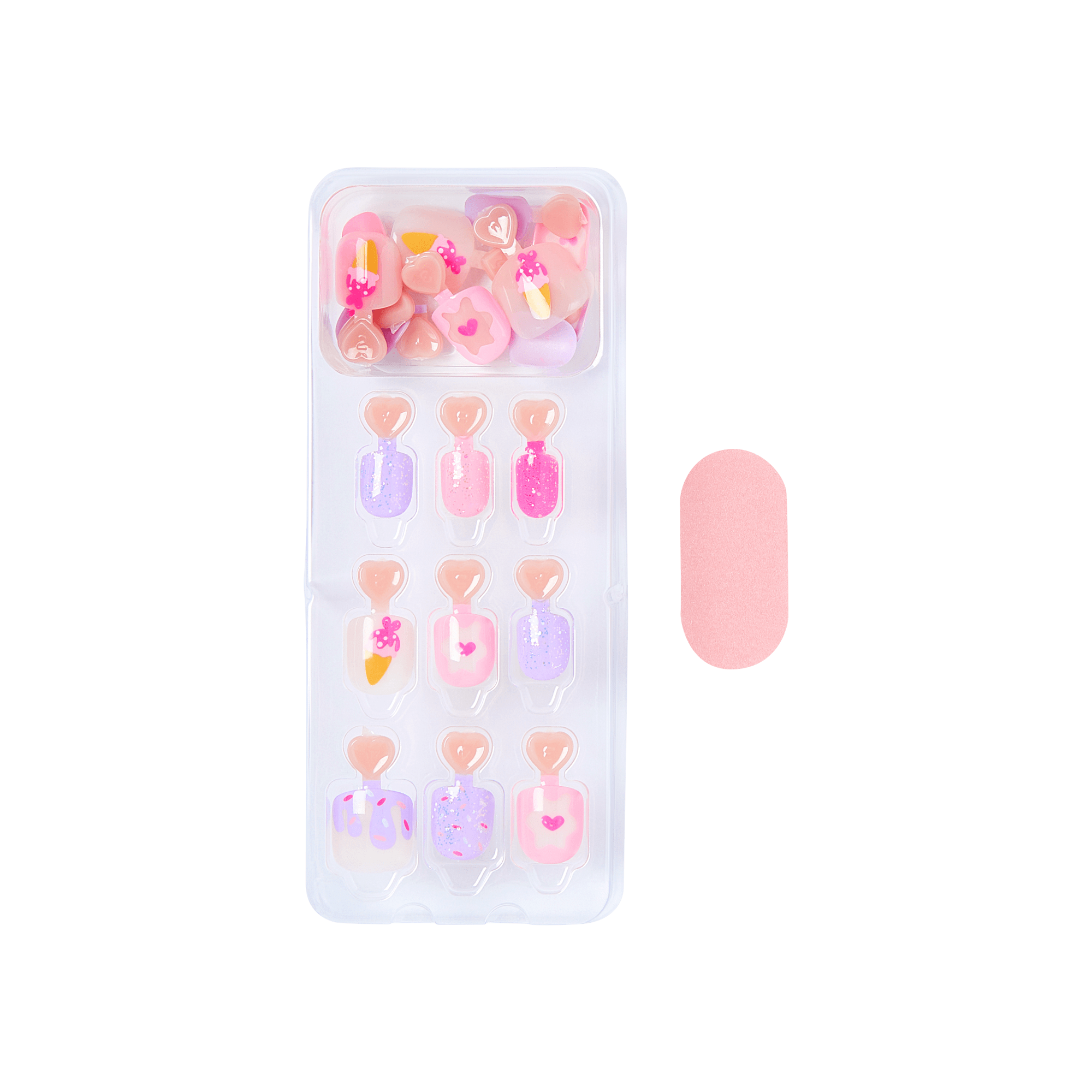impress-kids-no-glue-fake-press-on-nails-fairy-sparkle-multicolor-kids-squoval-2 image 3