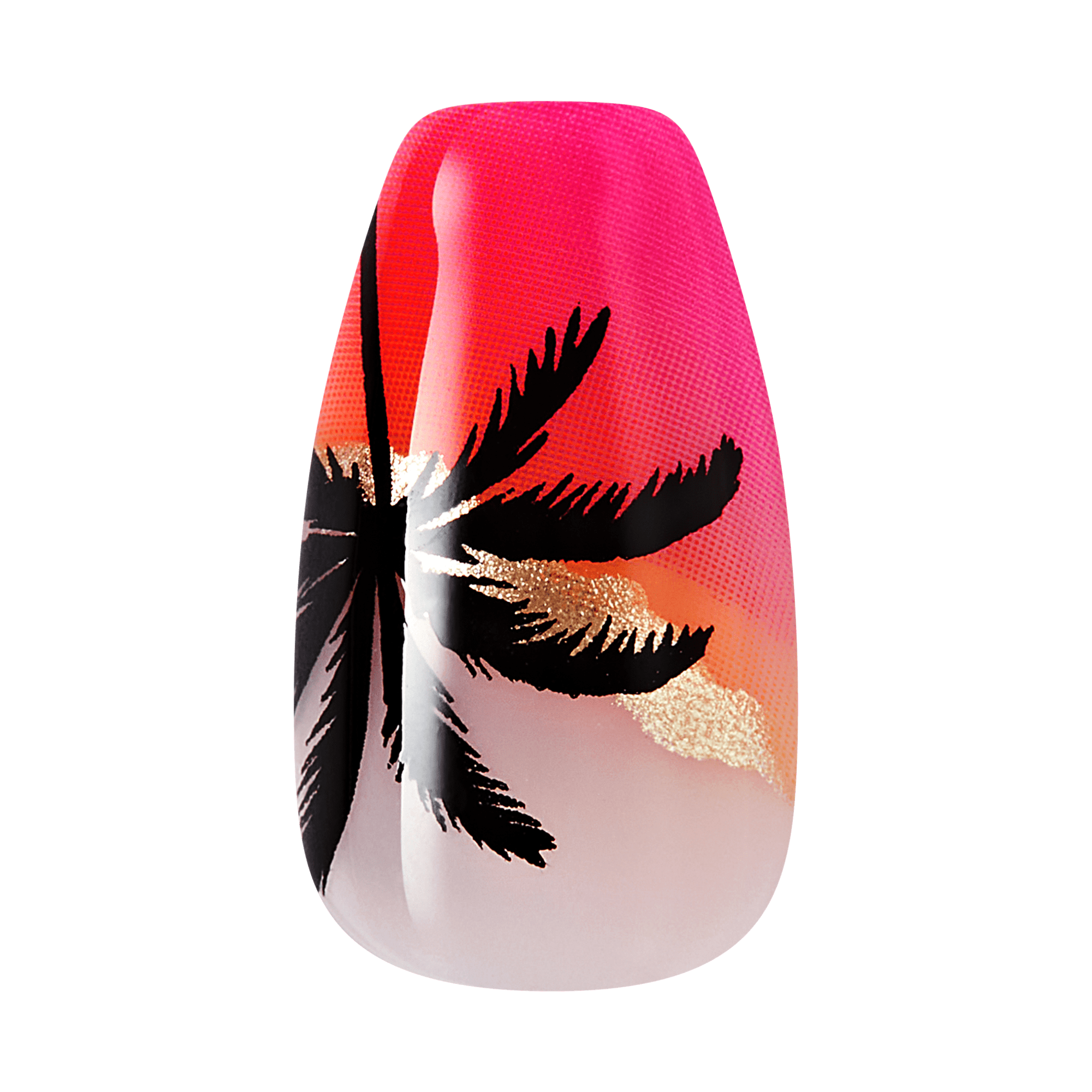 impress-sol-press-on-nails-tropical-multicolor-design-coffin-medium image 5
