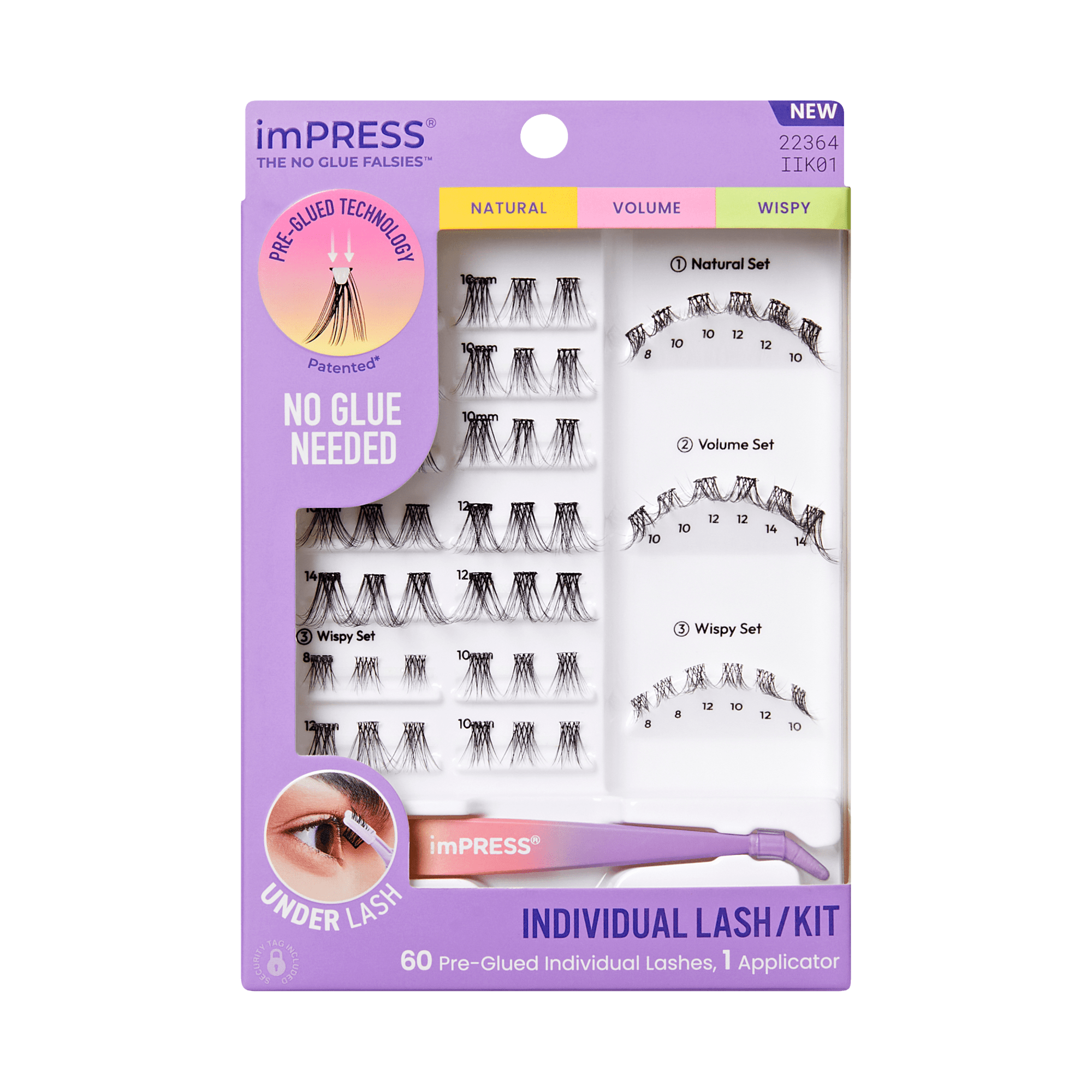 impress-falsies-pre-glued-individual-false-eyelashes-starter-kit-60-clusters-8-1 image 1