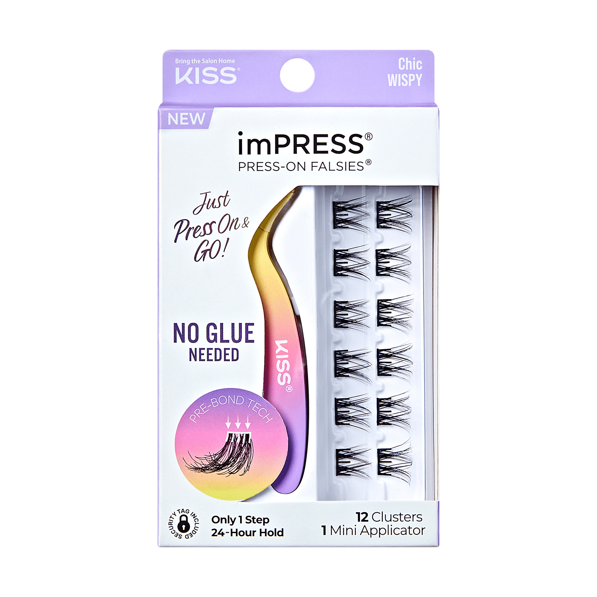 impress-falsies-pre-glued-lash-clusters-minipack-chic-12-clusters-12-14mm-with-m image 1
