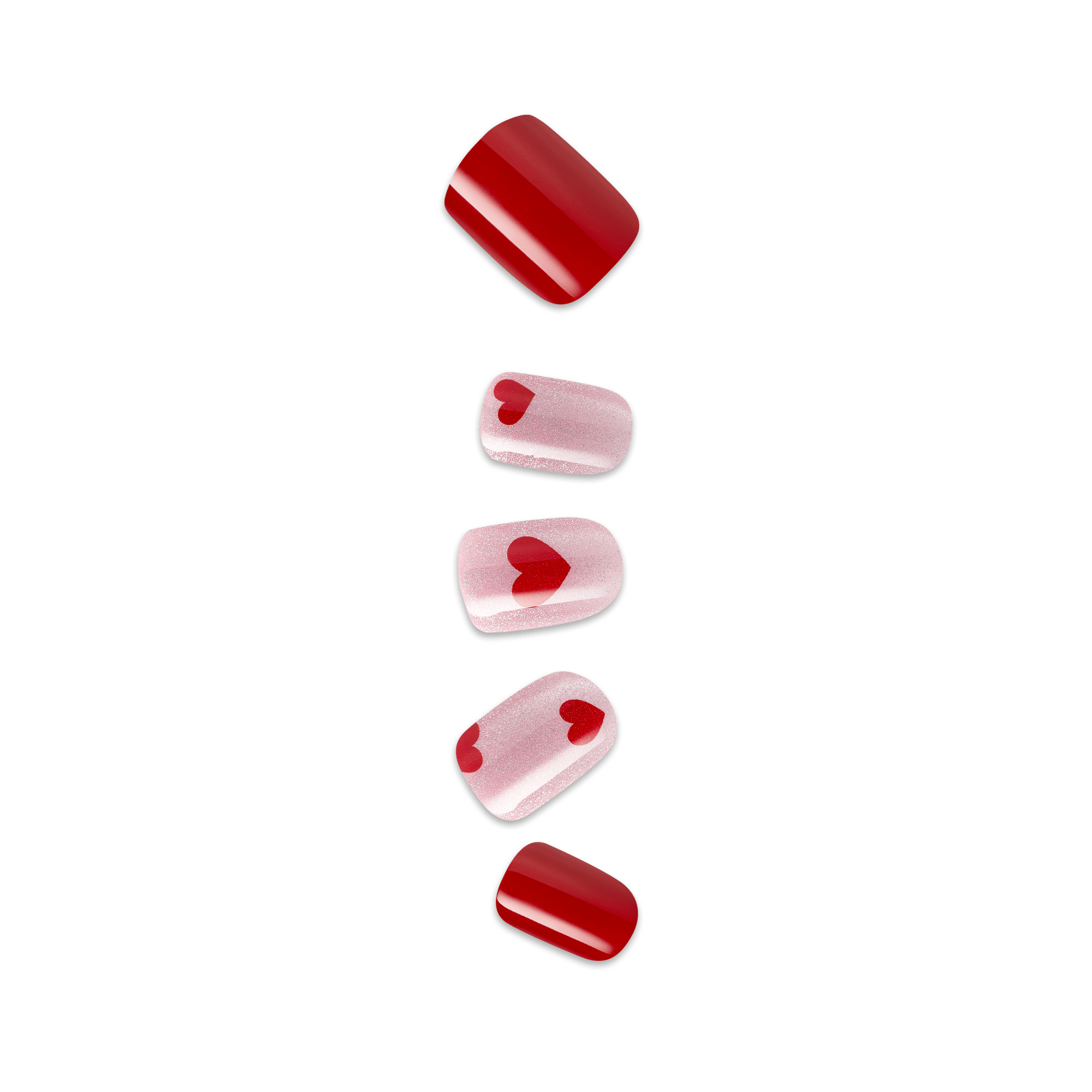 impress-good-4-you-design-no-glue-press-on-nails-pink-red-short-squoval-30-count image 1