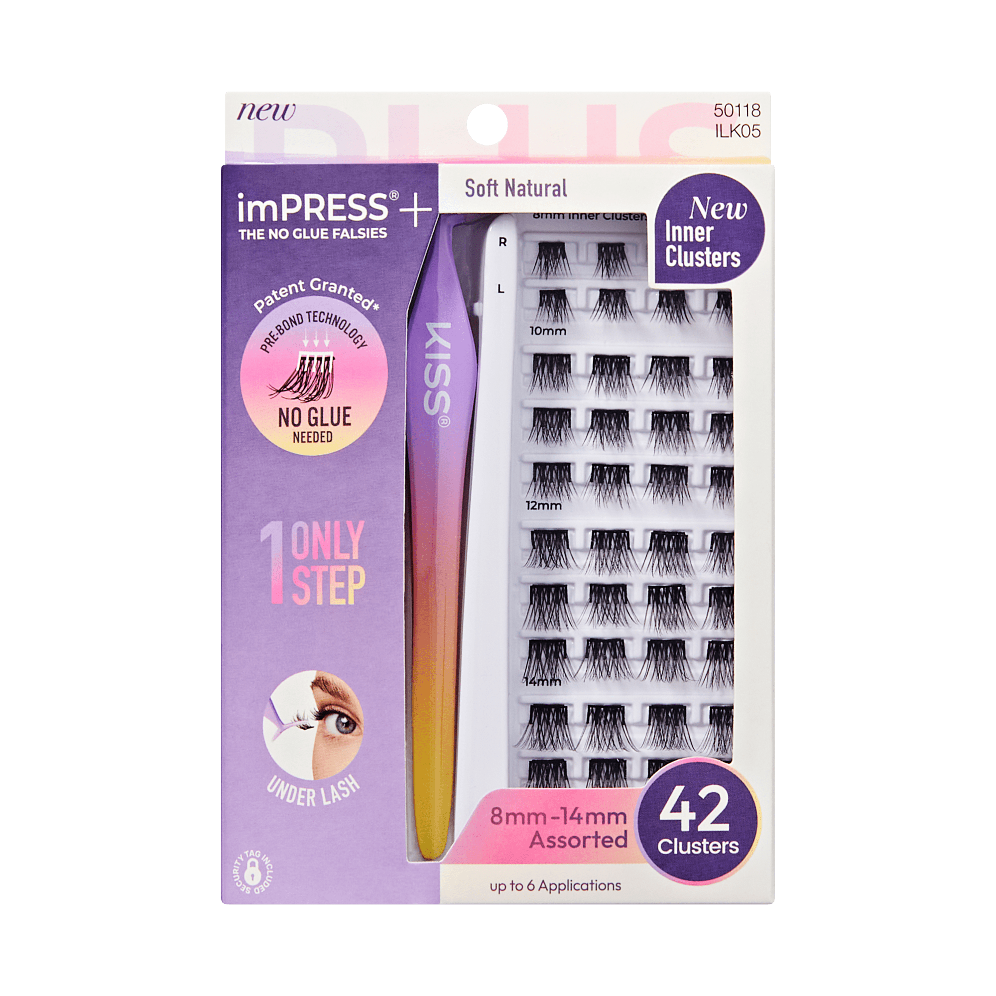 impress-soft-natural-pre-glued-false-eyelashes-starter-kit-42-lash-clusters-with image 1