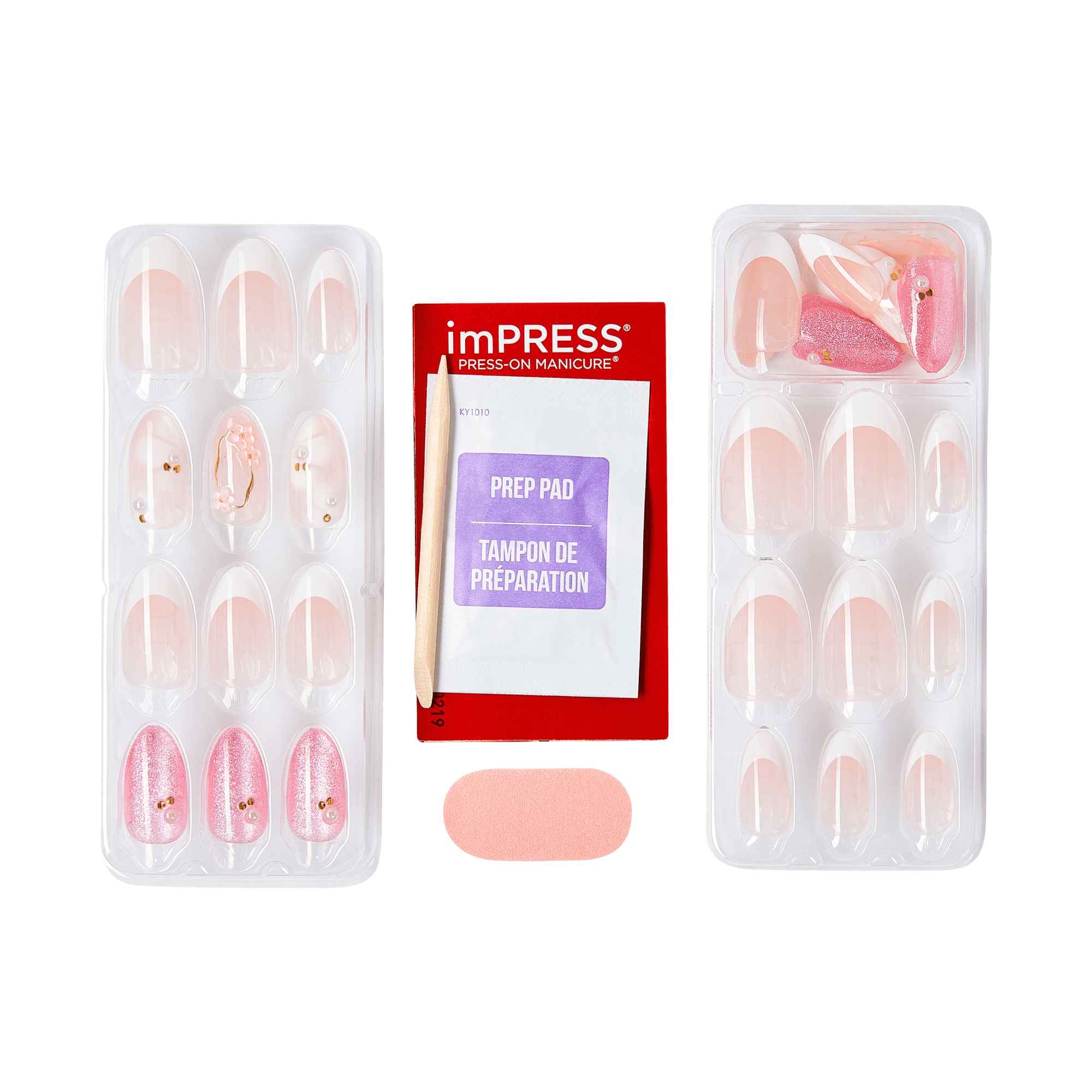 impress-design-no-glue-fake-press-on-nails-bloom-luxe-3d-jewel-design-pink-mediu image 5