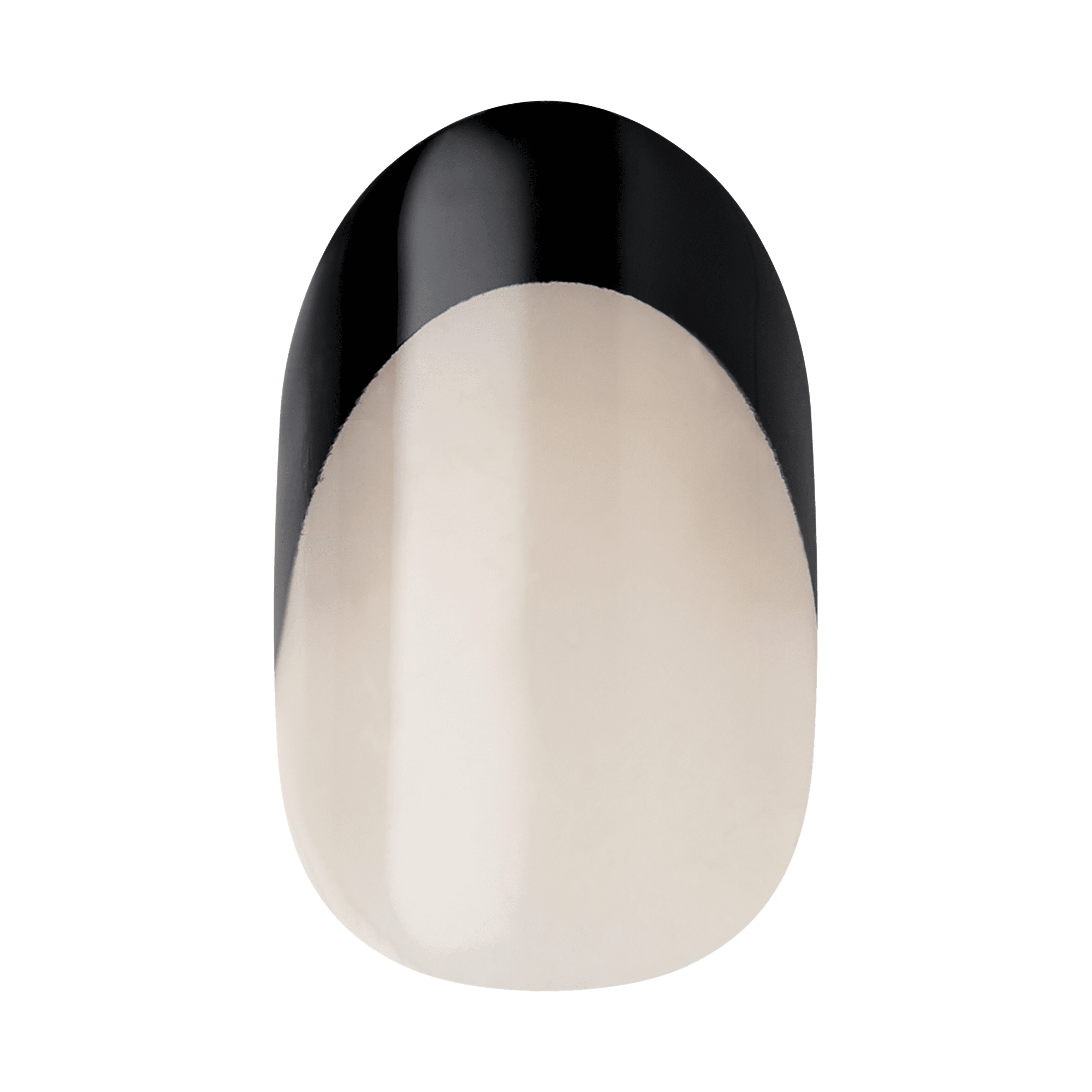 impress-design-no-glue-fake-press-on-nails-gold-ring-french-design-black-short-o image 6