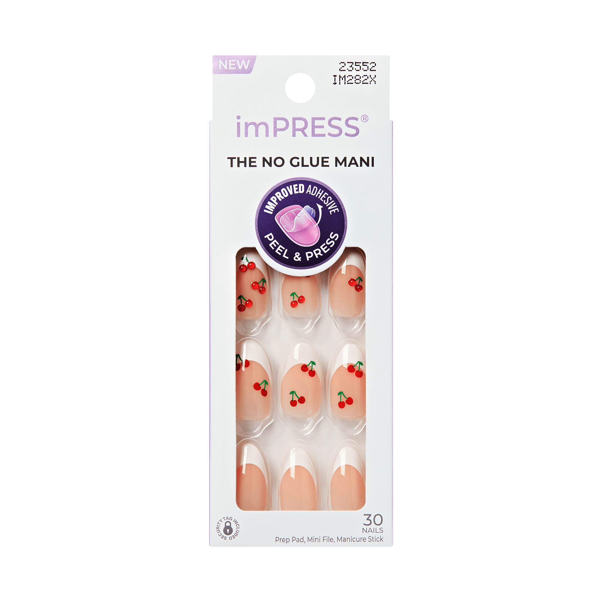 impress-design-no-glue-press-on-nails-coast-french-design-white-red-cherries-med image 8
