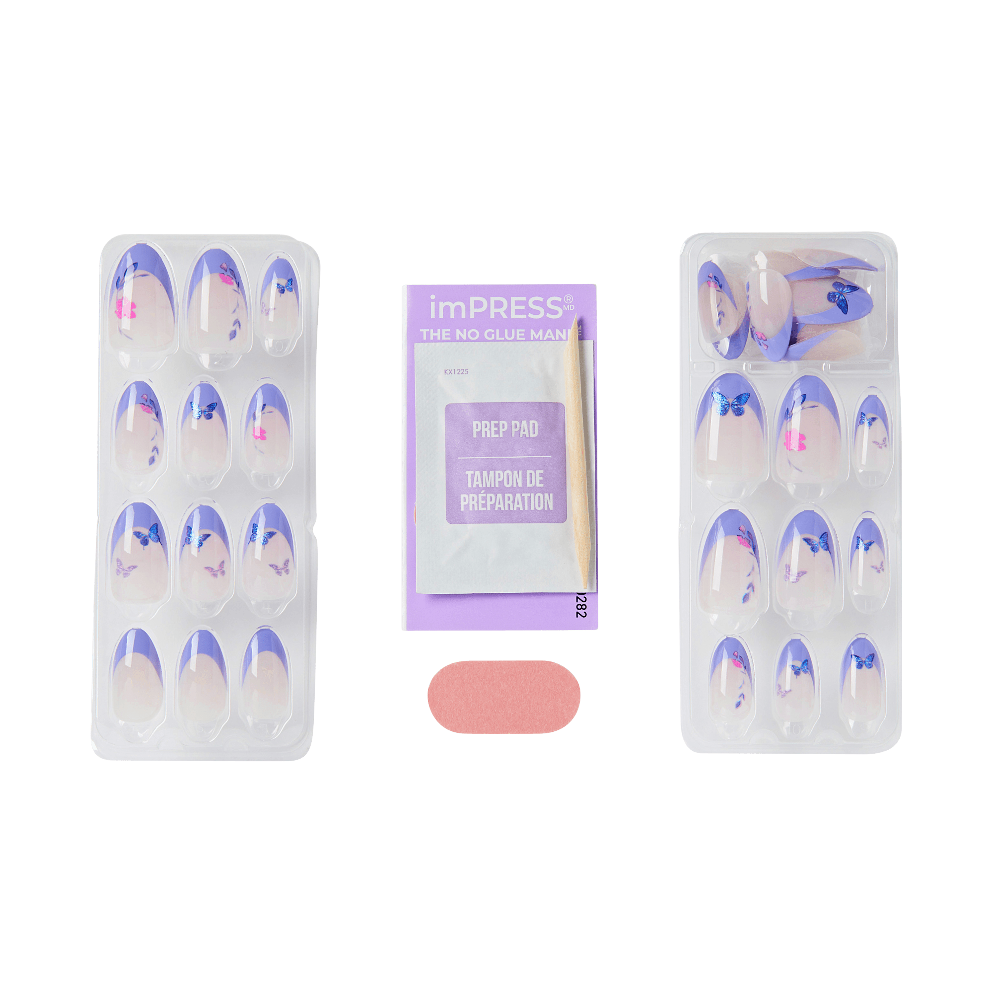 impress-x-wicked-for-good-glinda-upland-press-on-nails-purple-french-almond-medi image 6