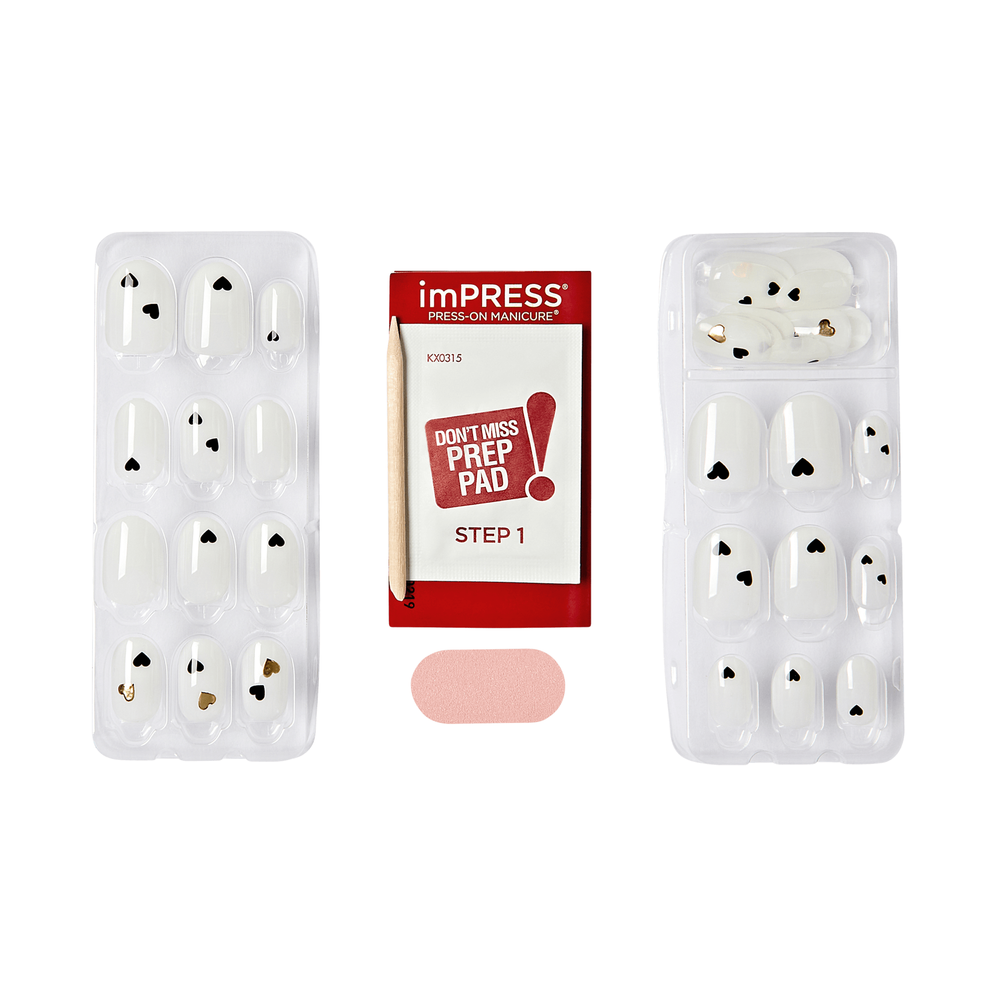 impress-two-of-hearts-no-glue-press-on-nails-white-design-short-oval-manicure image 5