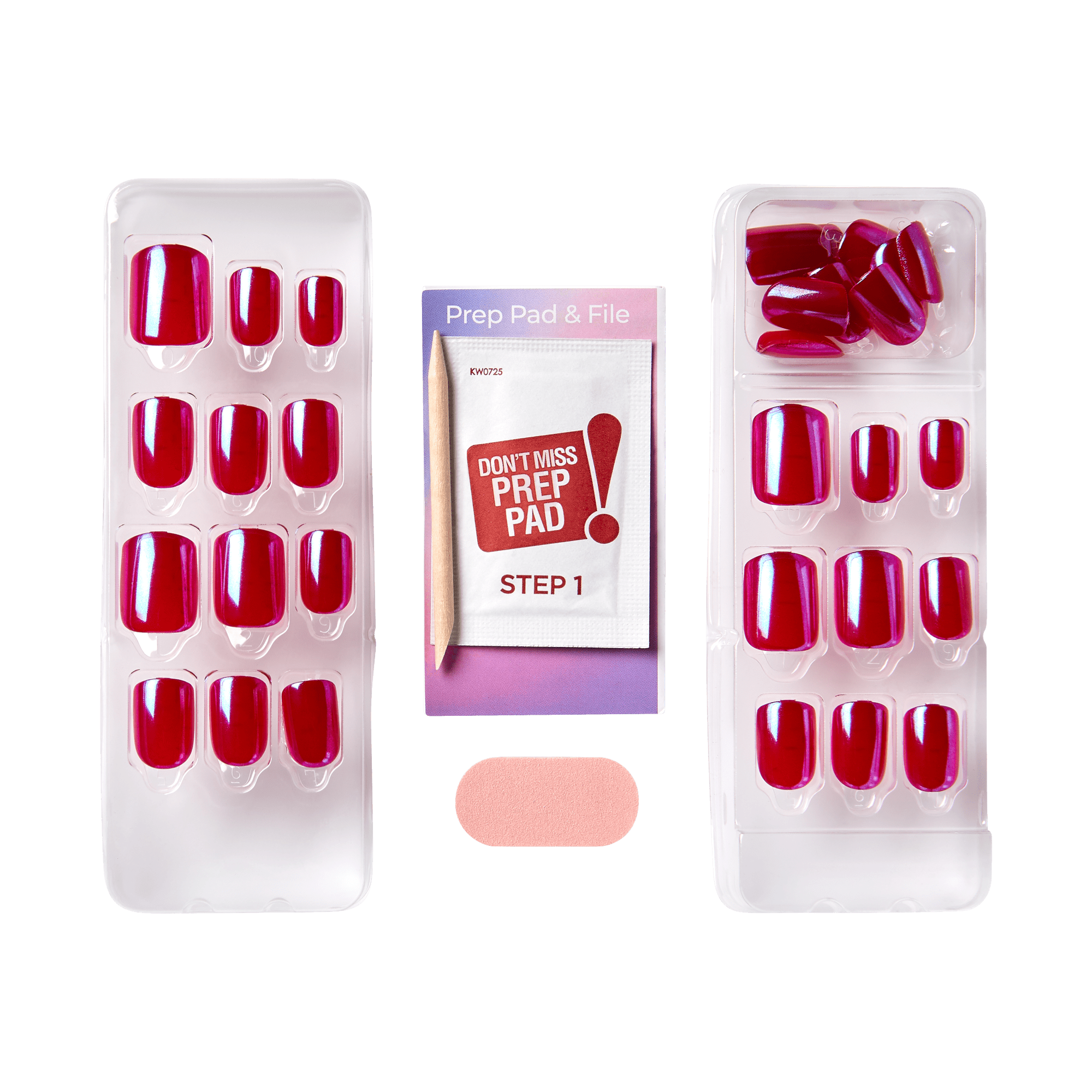 impress-colorfx-this-city-no-glue-press-on-nails-solid-red-short-squoval-30-coun image 4