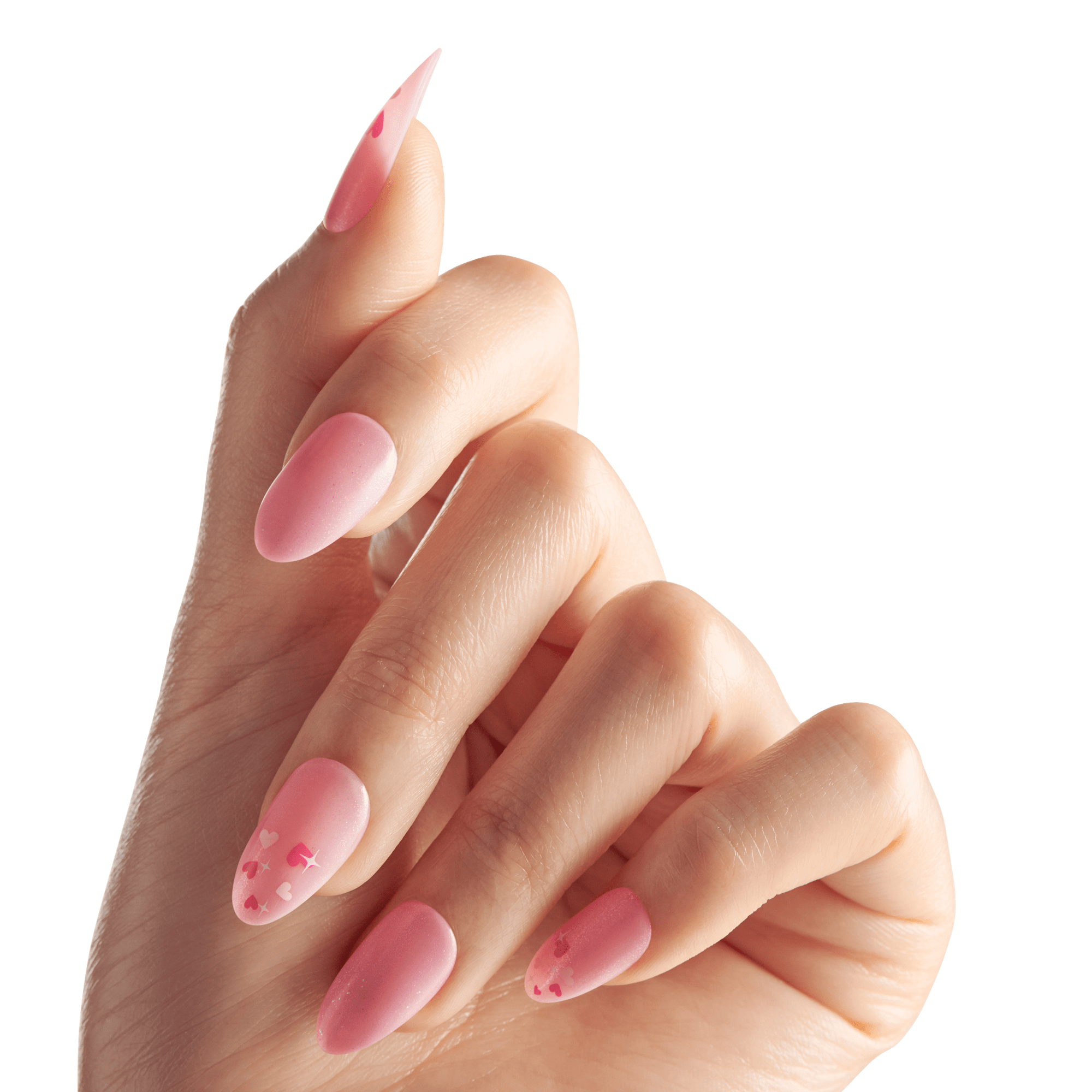 impress-much-love-no-glue-press-on-nails-pink-almond-medium-valentine-s-day-mani image 4