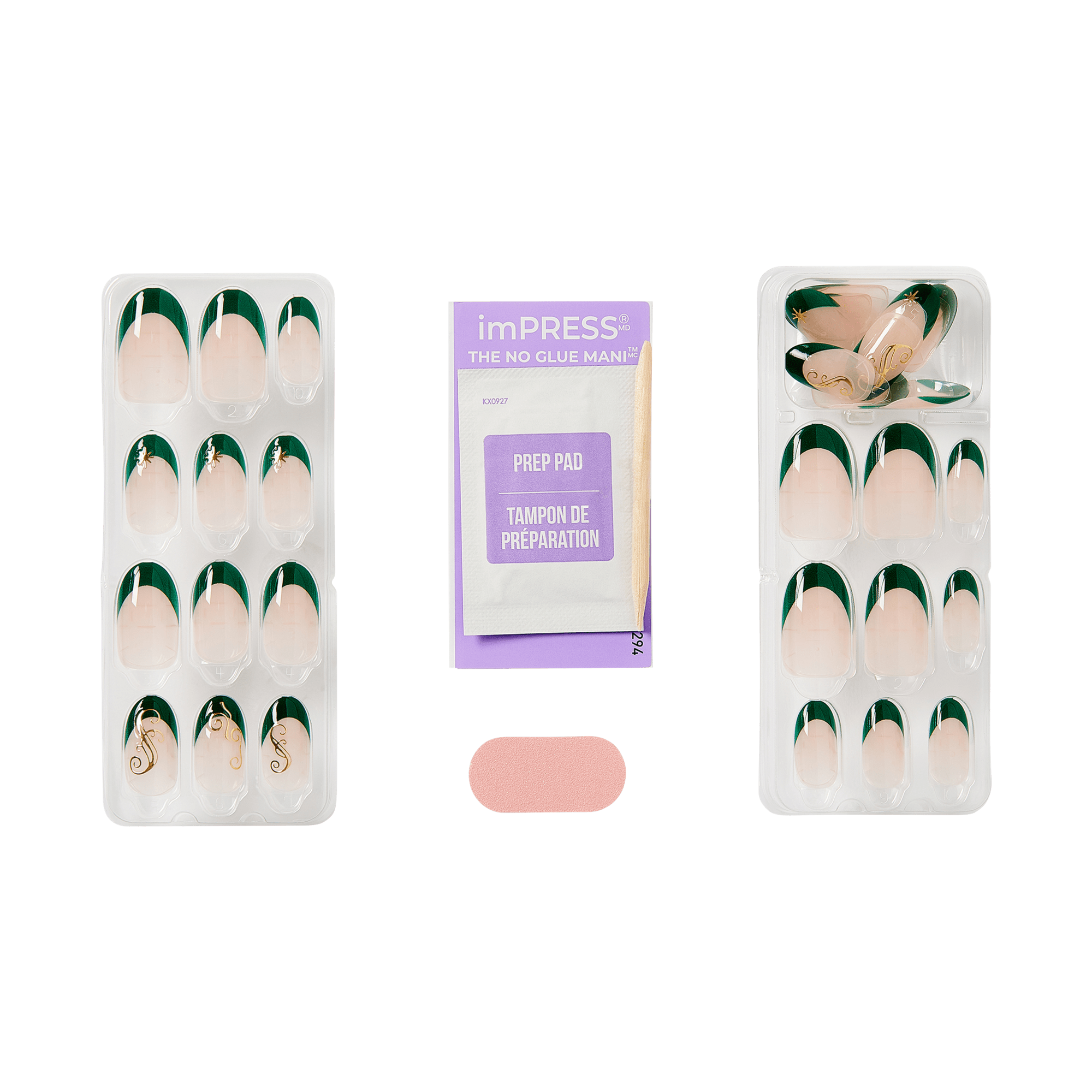 impress-wicked-x-impress-always-been-green-press-on-nails-green-french-tip-mediu image 4