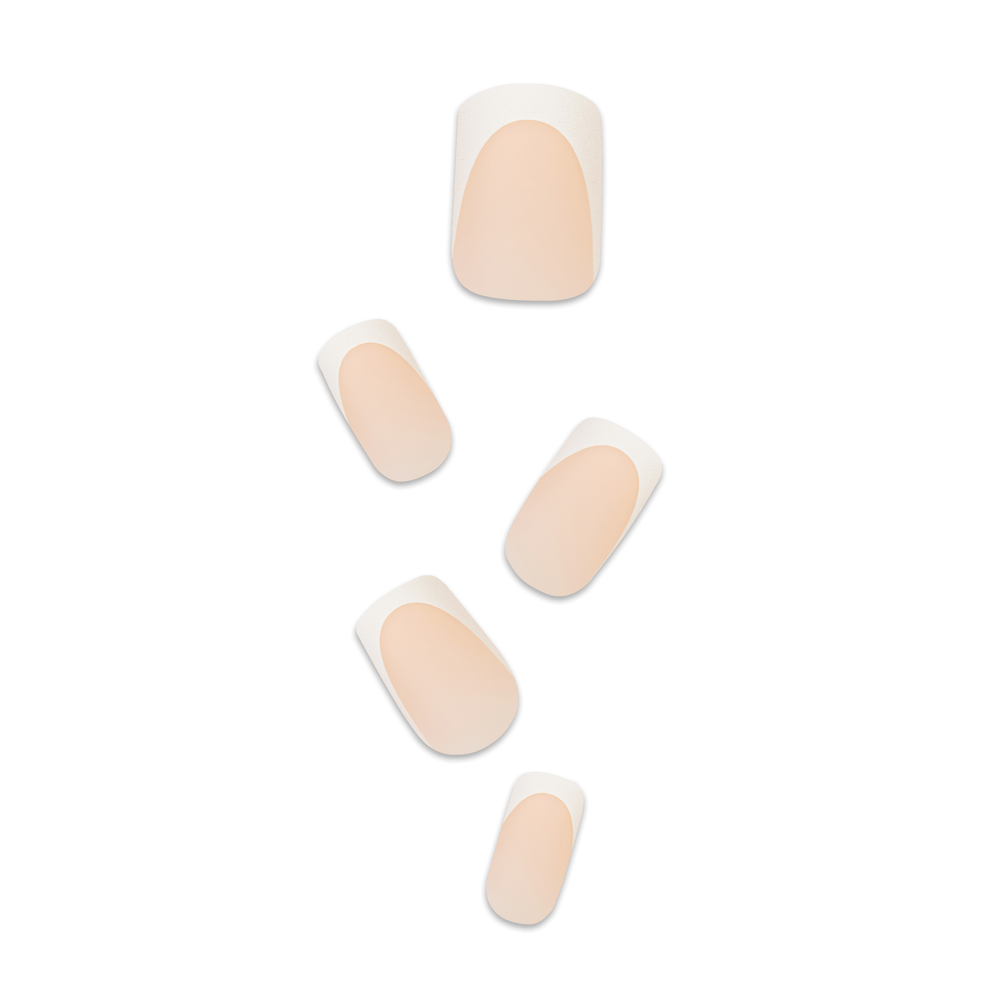 impress-design-no-glue-press-on-nails-twist-french-tips-medium-squoval-30-nails image 1