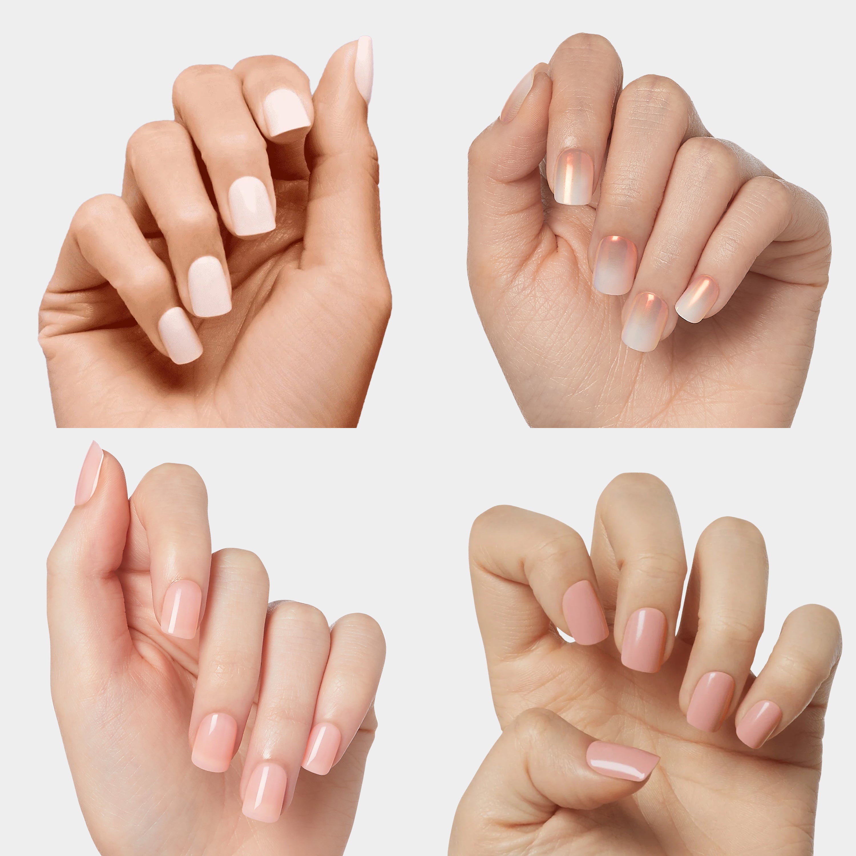 impress-barely-there-manis-press-on-nails-bundle-4-sets-no-glue-neutral-nails-fo image 2