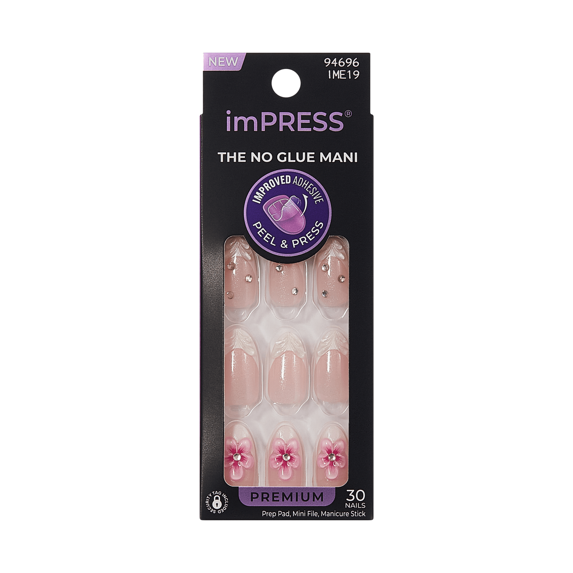 impress-premium-couture-geous-no-glue-press-on-nails-3d-jewel-french-pink-medium image 6