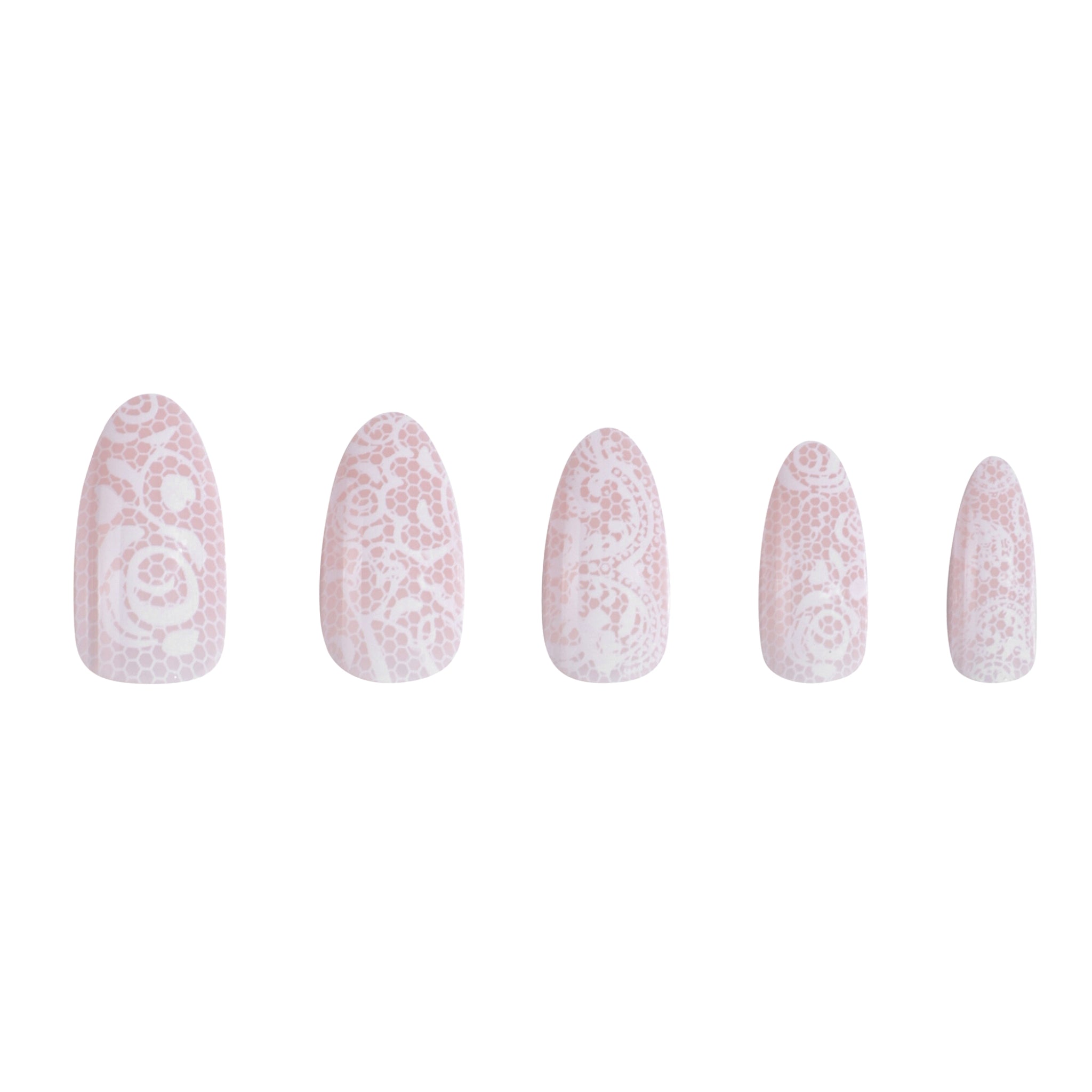 paintlab-beige-lace-almond-press-on-nails image 3