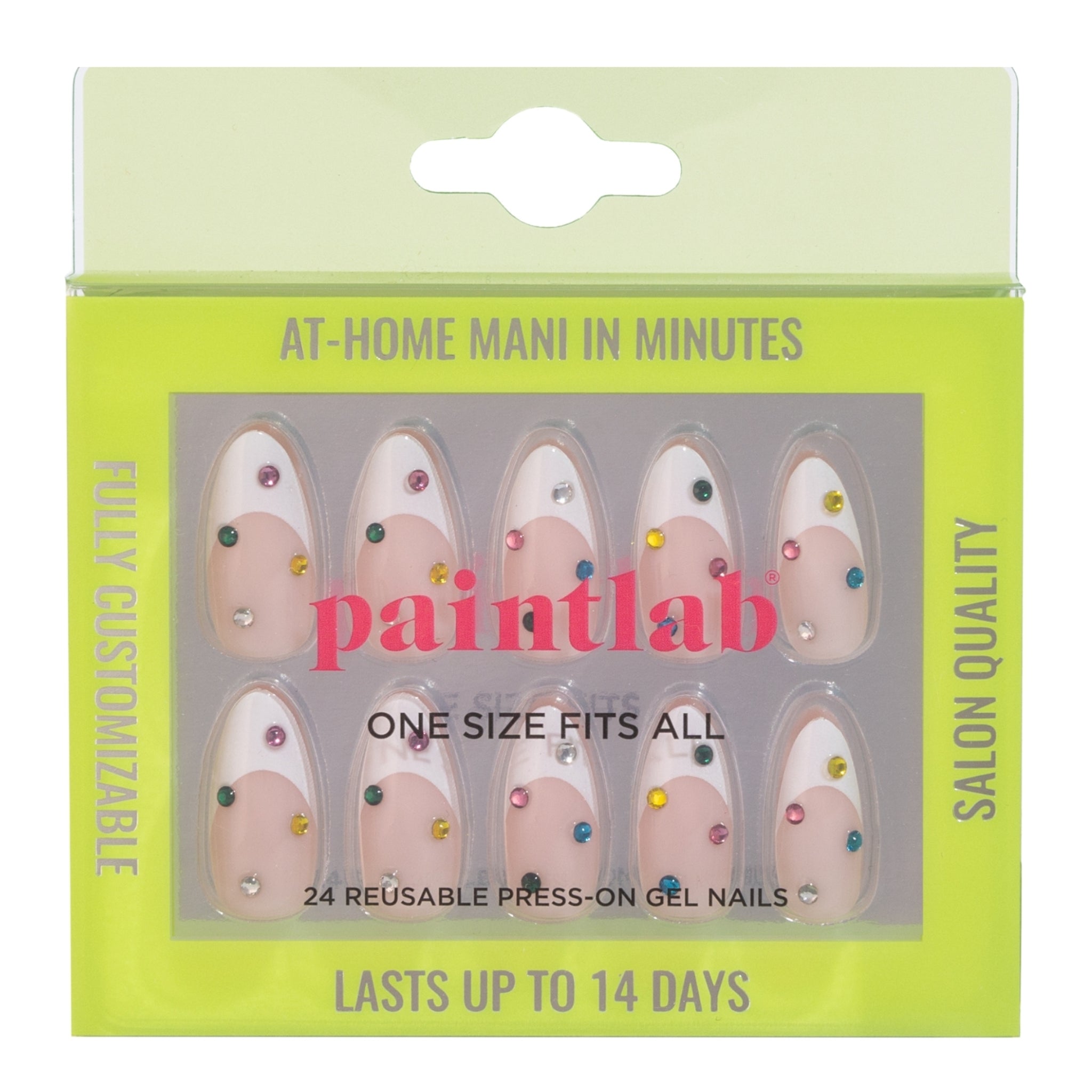 paintlab-bejeweled-almond-press-on-nails image 1