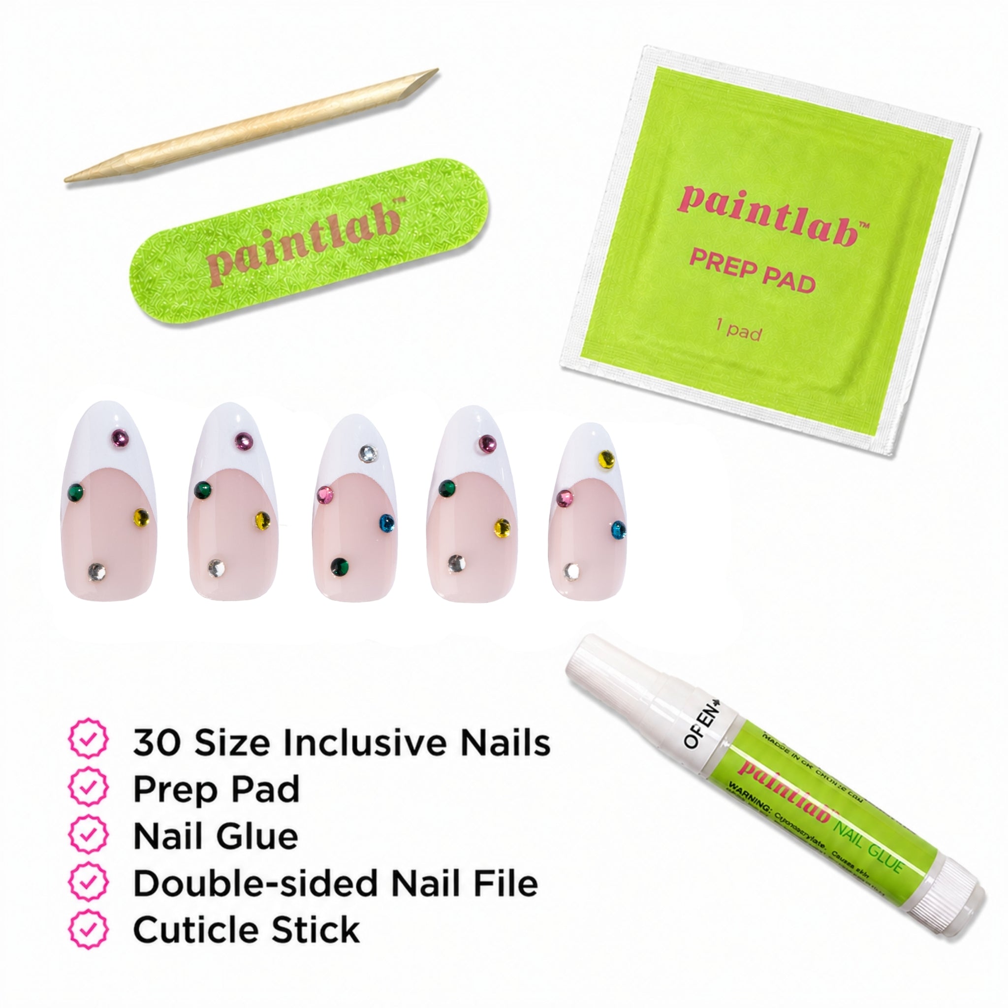 paintlab-bejeweled-almond-press-on-nails image 4