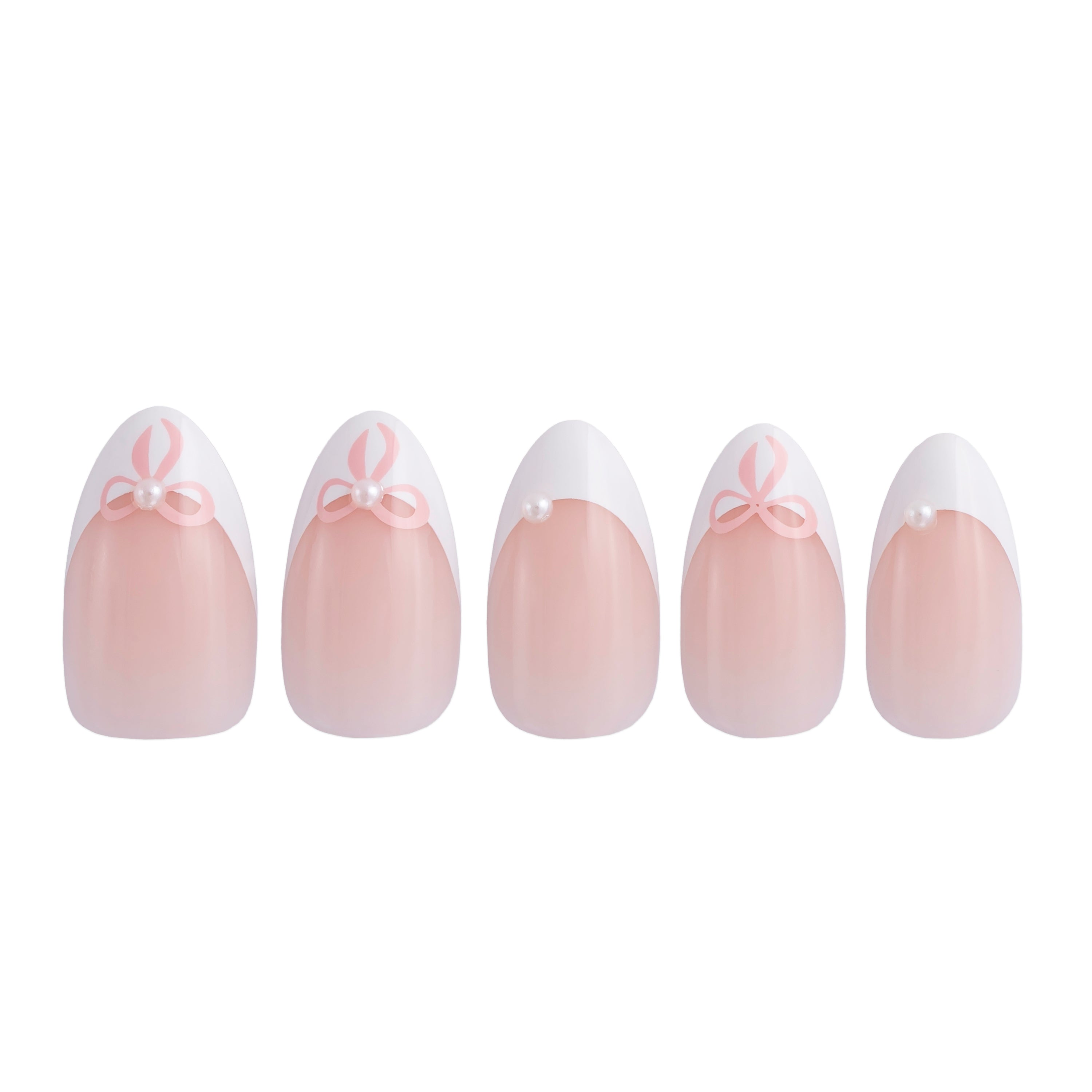 paintlab-belle-bows-short-almond-press-on-nails-3d-bow-accents-feminine-almond-s image 3
