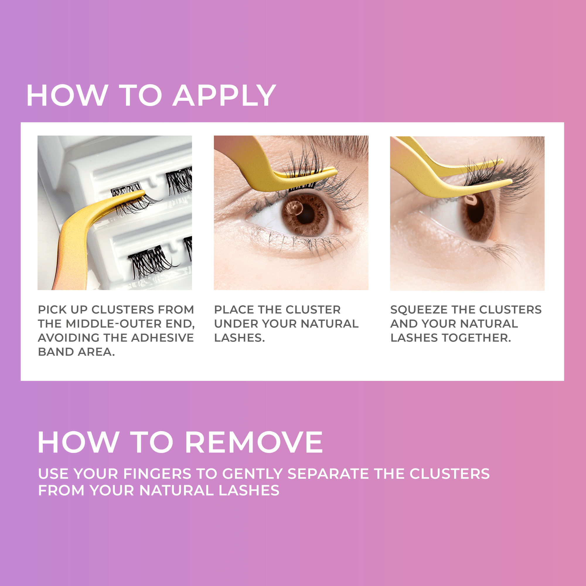 impress-falsies-pre-glued-false-eyelashes-minipack-elegant-12-lash-clusters-12mm image 5