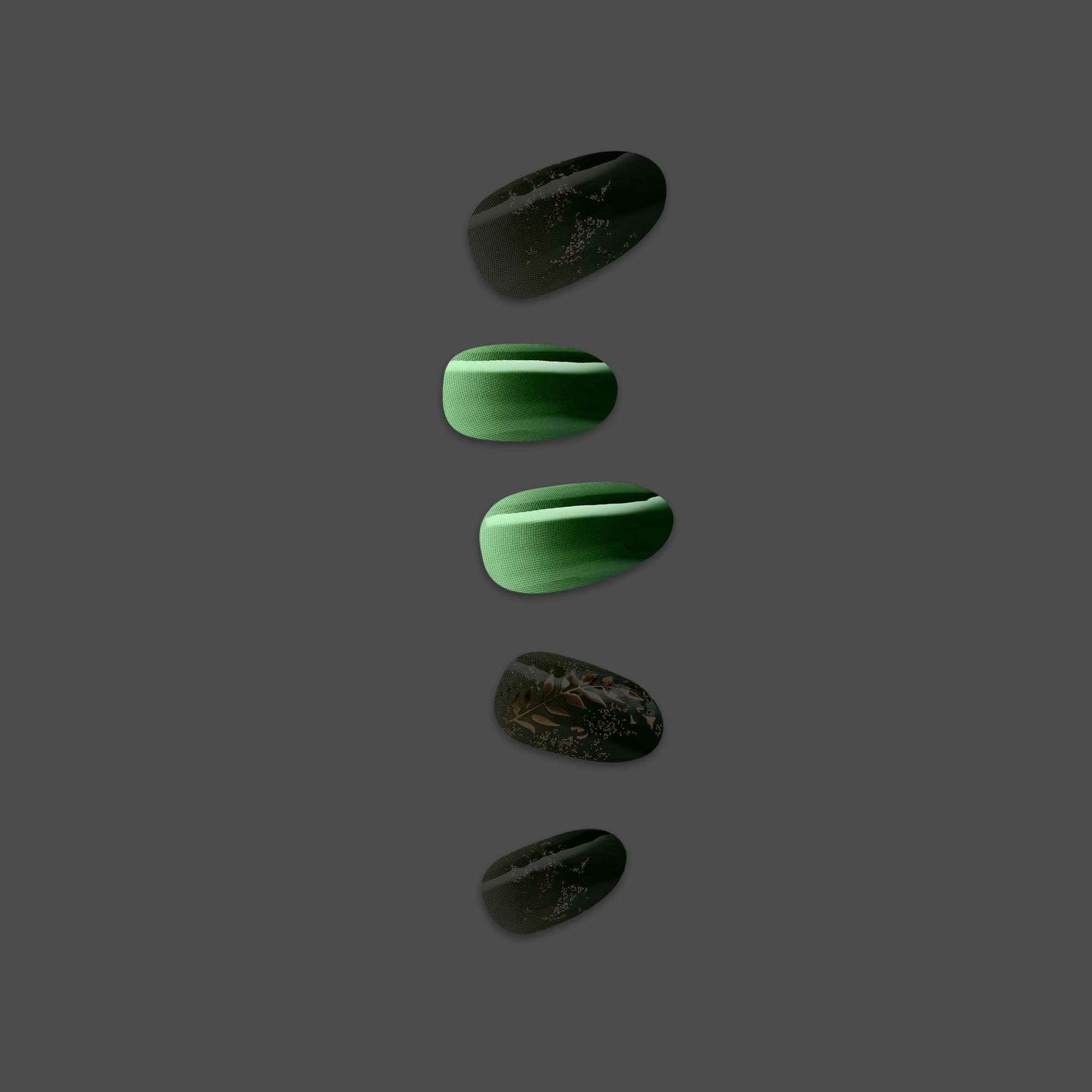 impress-x-wicked-for-good-defy-expectations-design-green-medium-oval-manicure image 2
