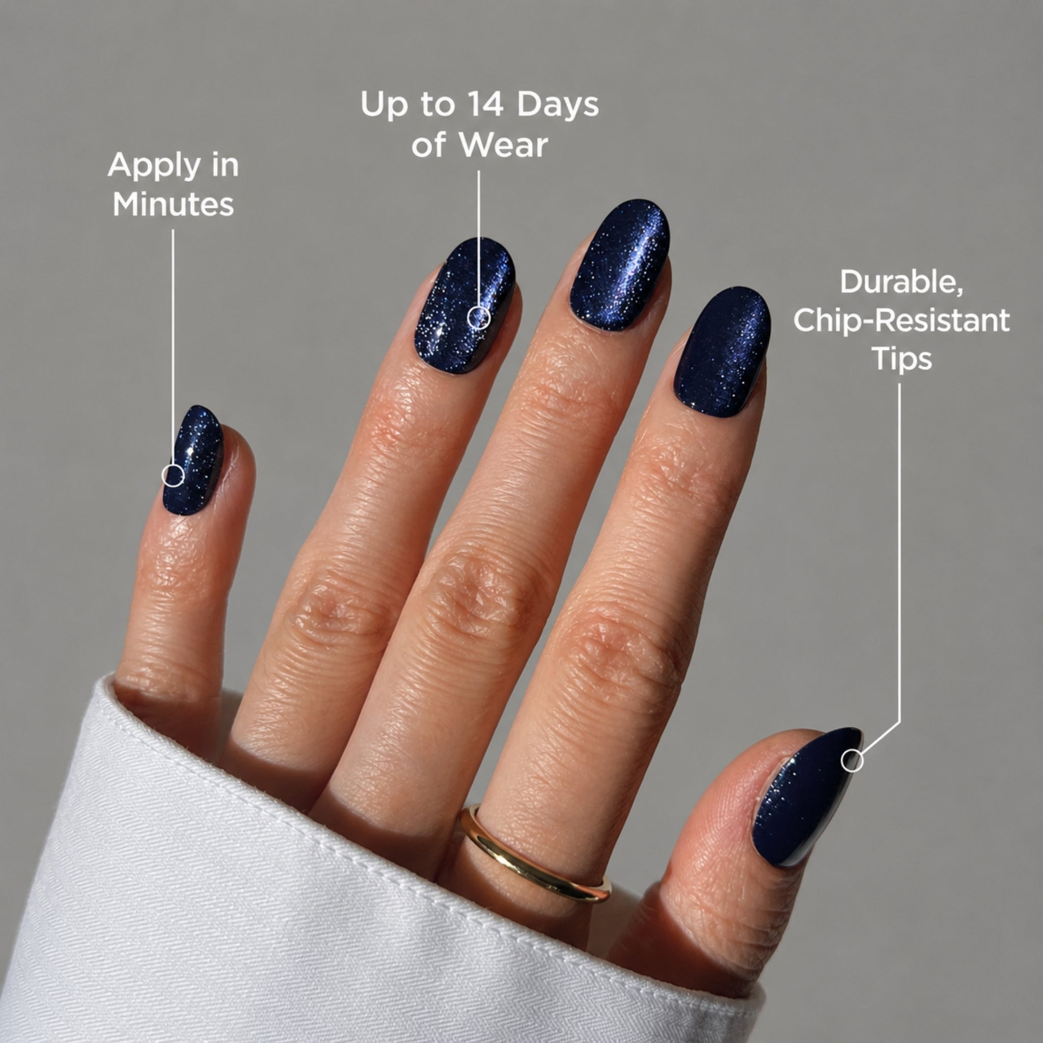 paintlab-black-velvet-oval-press-on-nails image 2