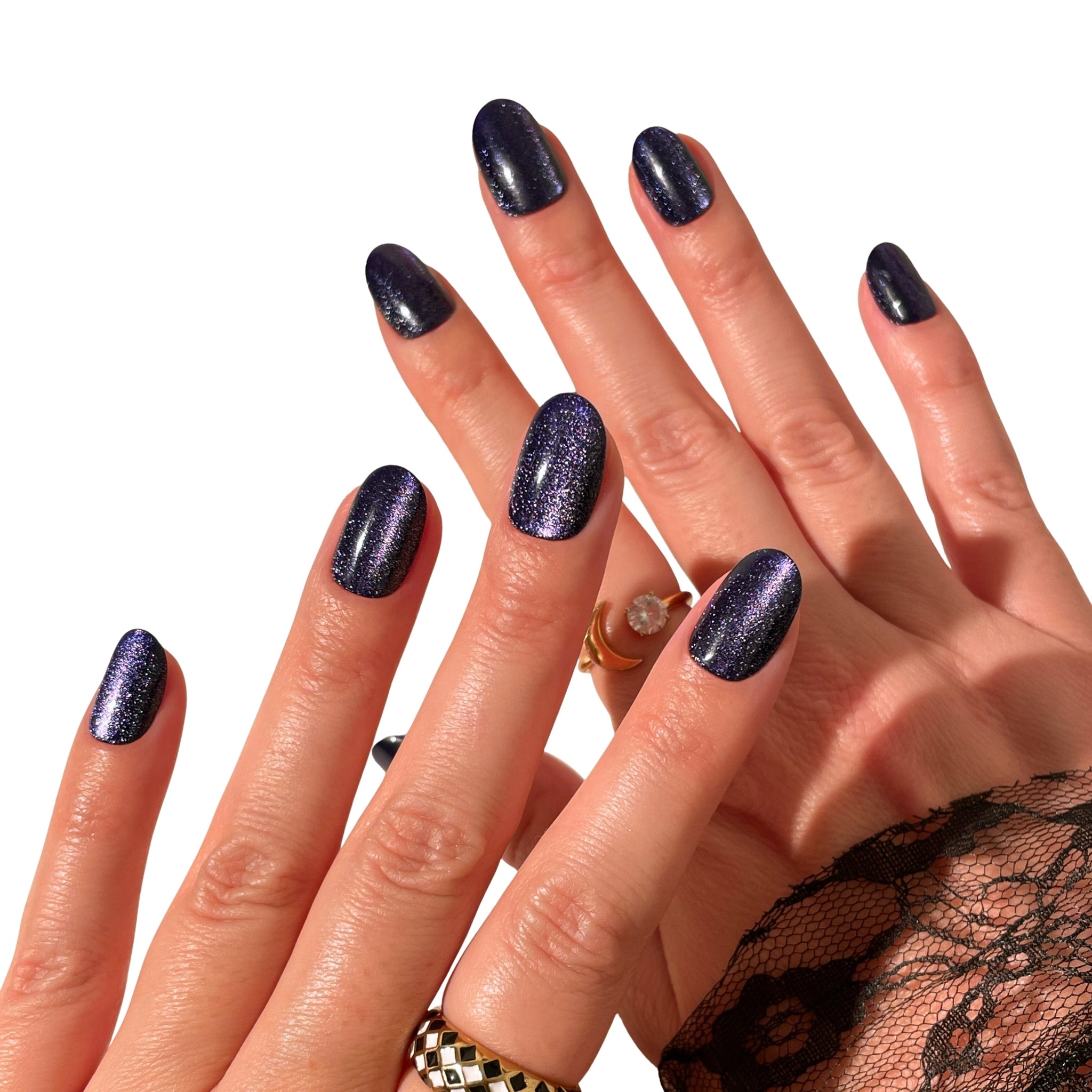 paintlab-black-velvet-oval-press-on-nails image 5