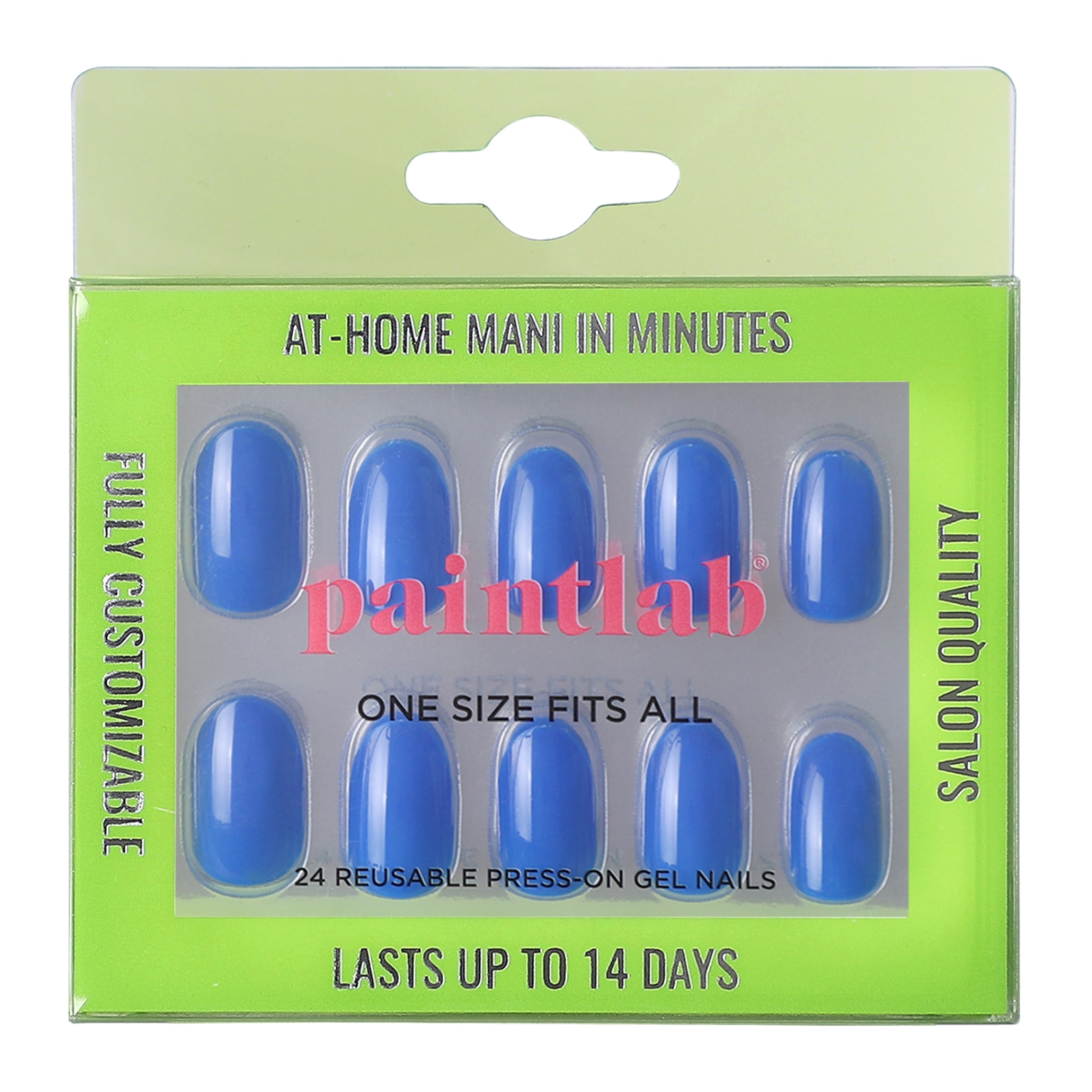 paintlab-blue-boom-oval-press-on-nails-bold-blue-solids image 1