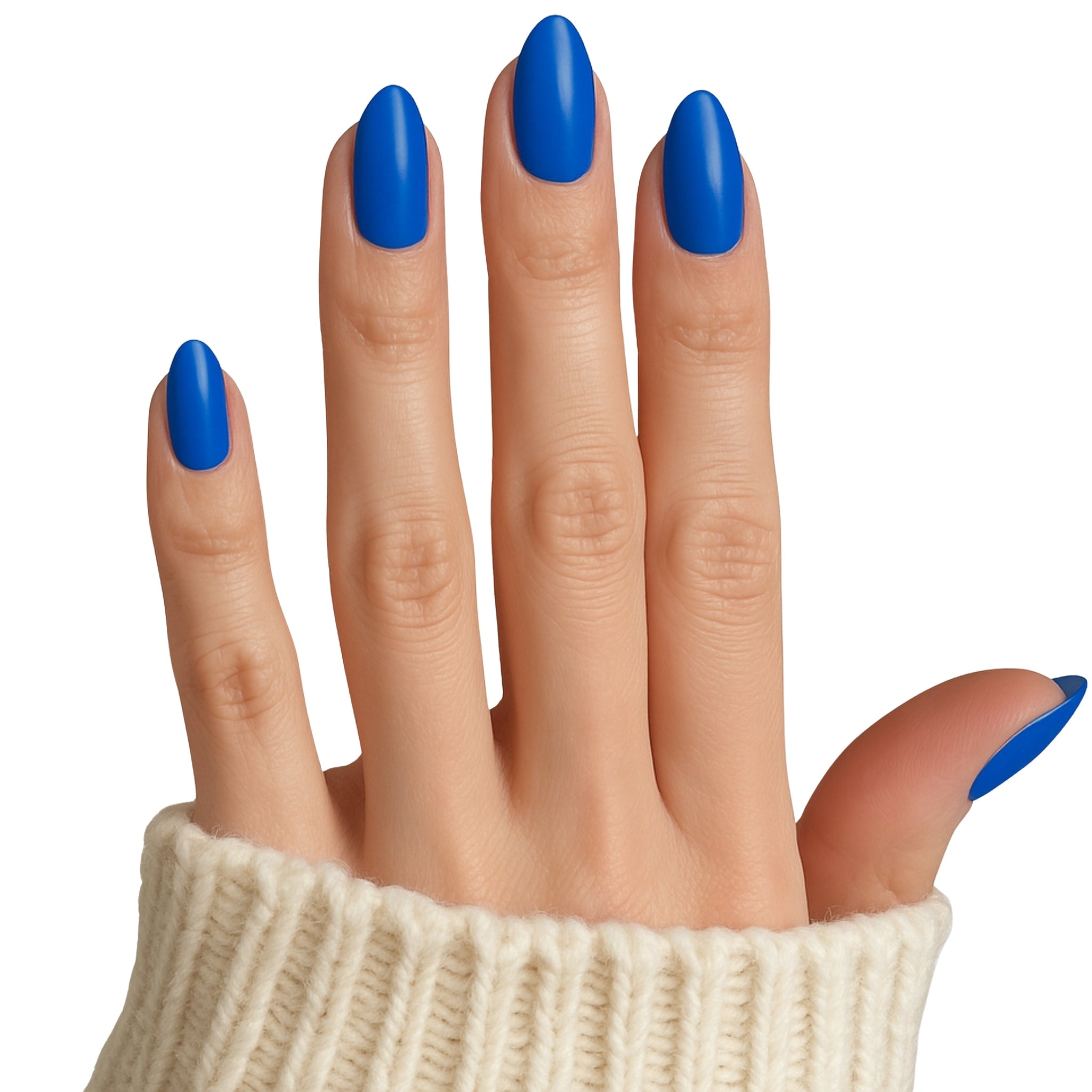paintlab-blue-boom-oval-press-on-nails-bold-blue-solids image 5
