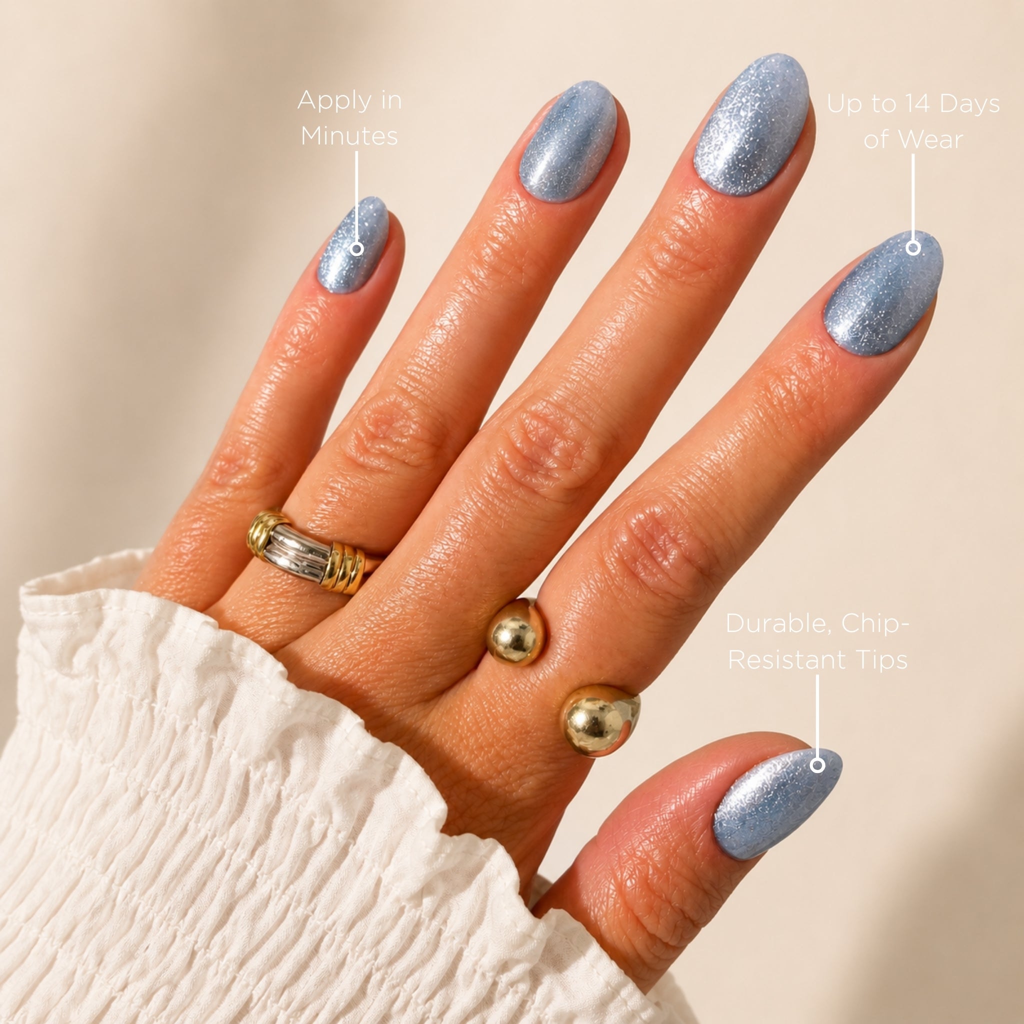 paintlab-blue-velvet-cat-eye-oval-press-on-nails image 2